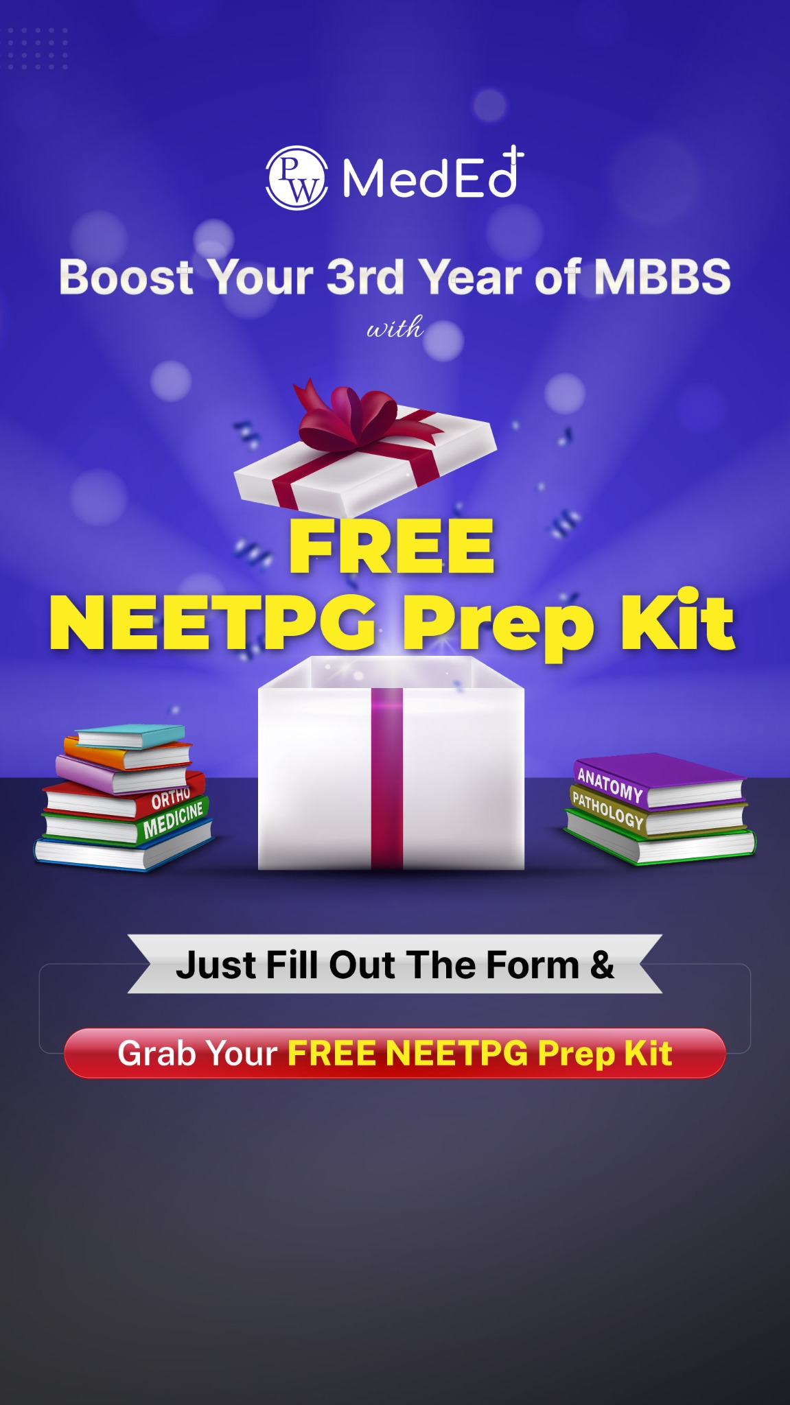 PW MedEd - NEET PG/NExT, FMGE Facebook ad