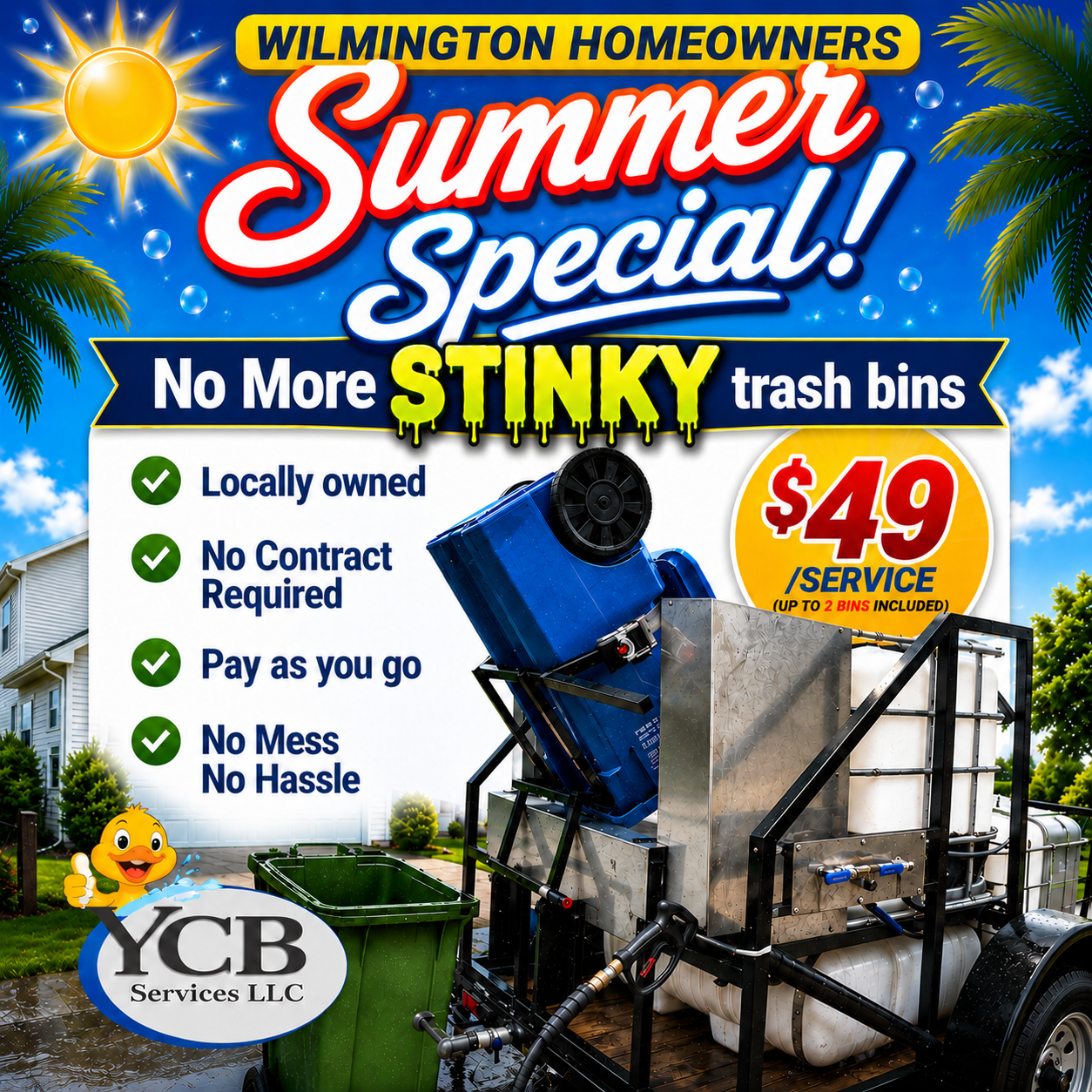 Your Clean Bins Facebook ad