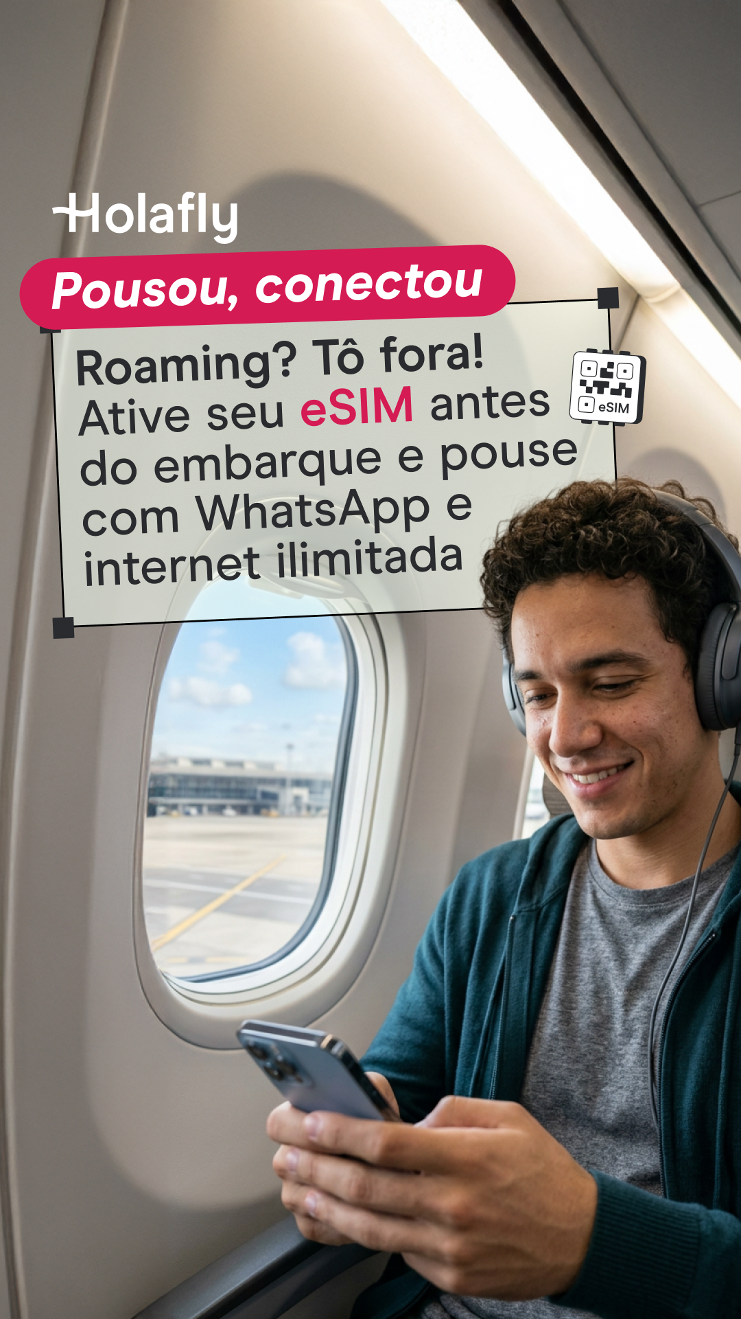 Holafly Portuguese Facebook ad