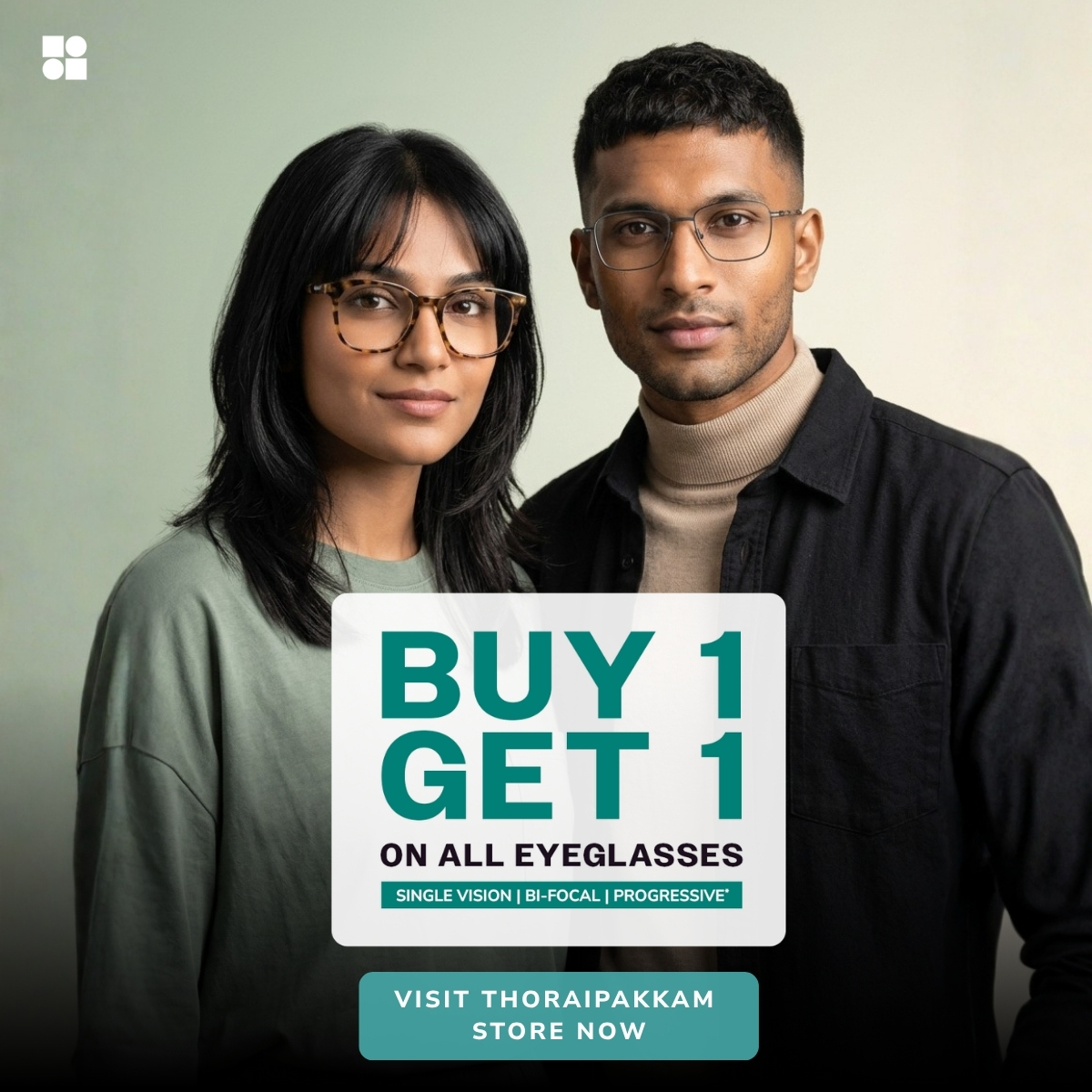 Specsmakers Facebook ad: 2 Glasses, 1 Smart Price