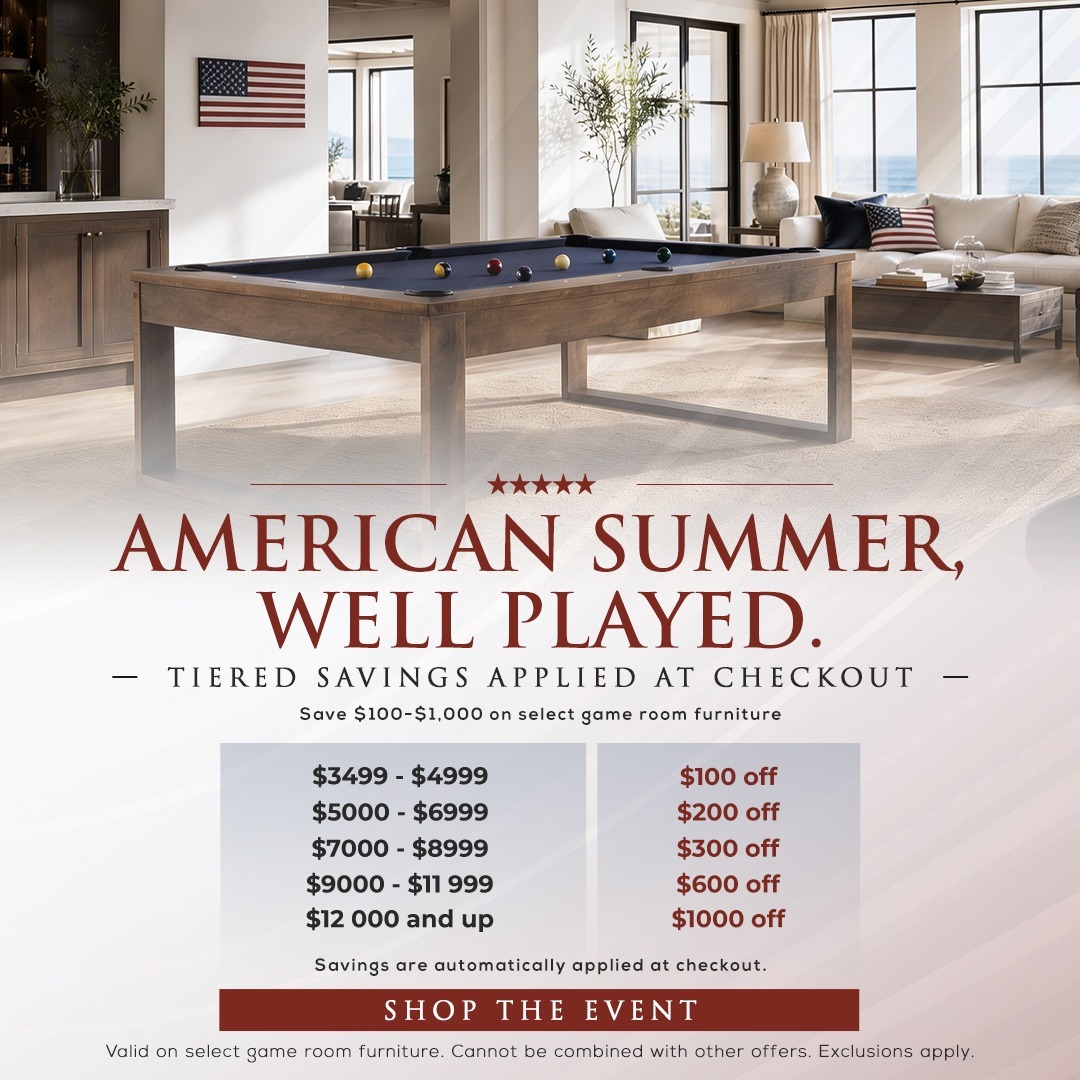 Sawyer Twain Facebook ad: Shop Luxury Pool Tables