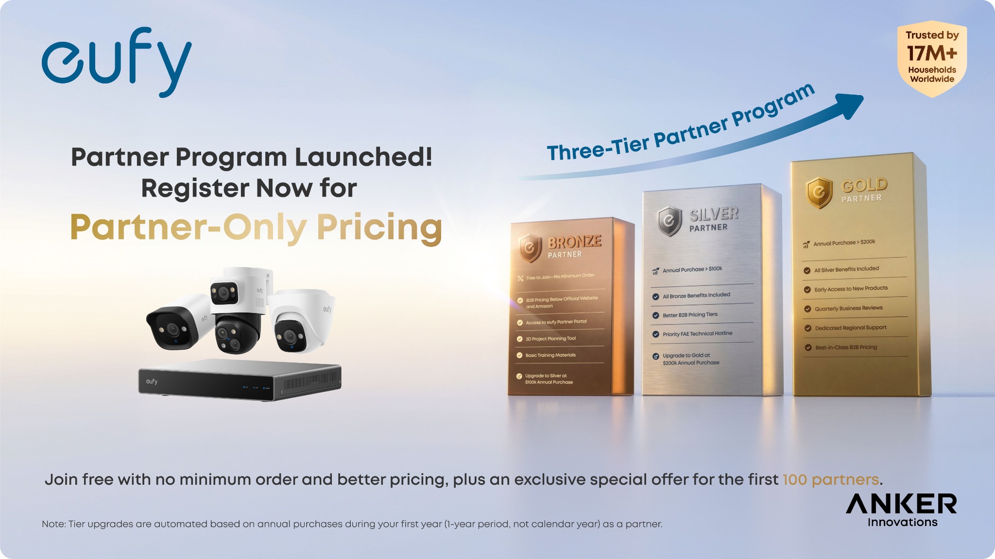 eufy Facebook ad: First 100 US Partners Get Exclusive Pricing