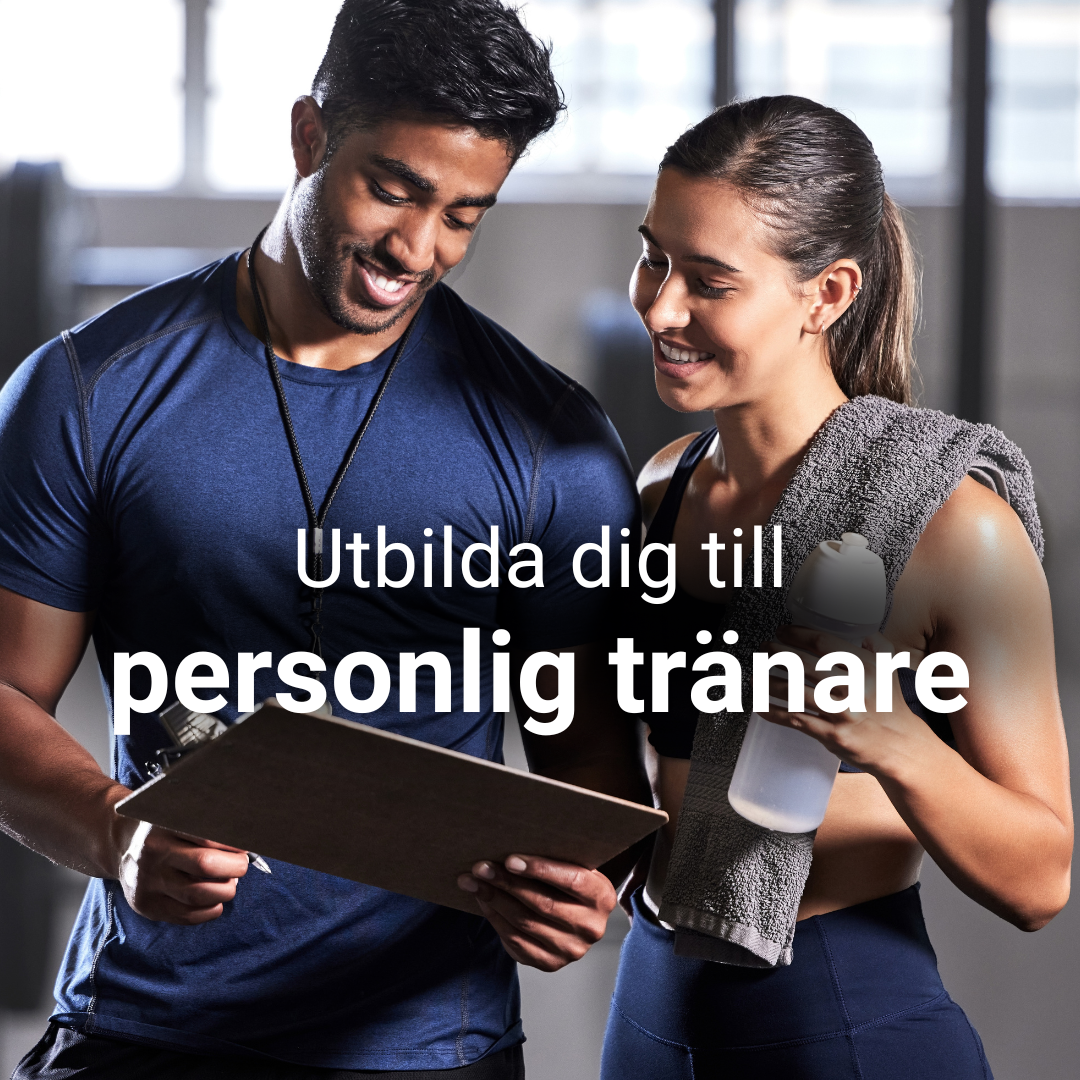 studier.se Facebook ad: Bli personlig tränare!
