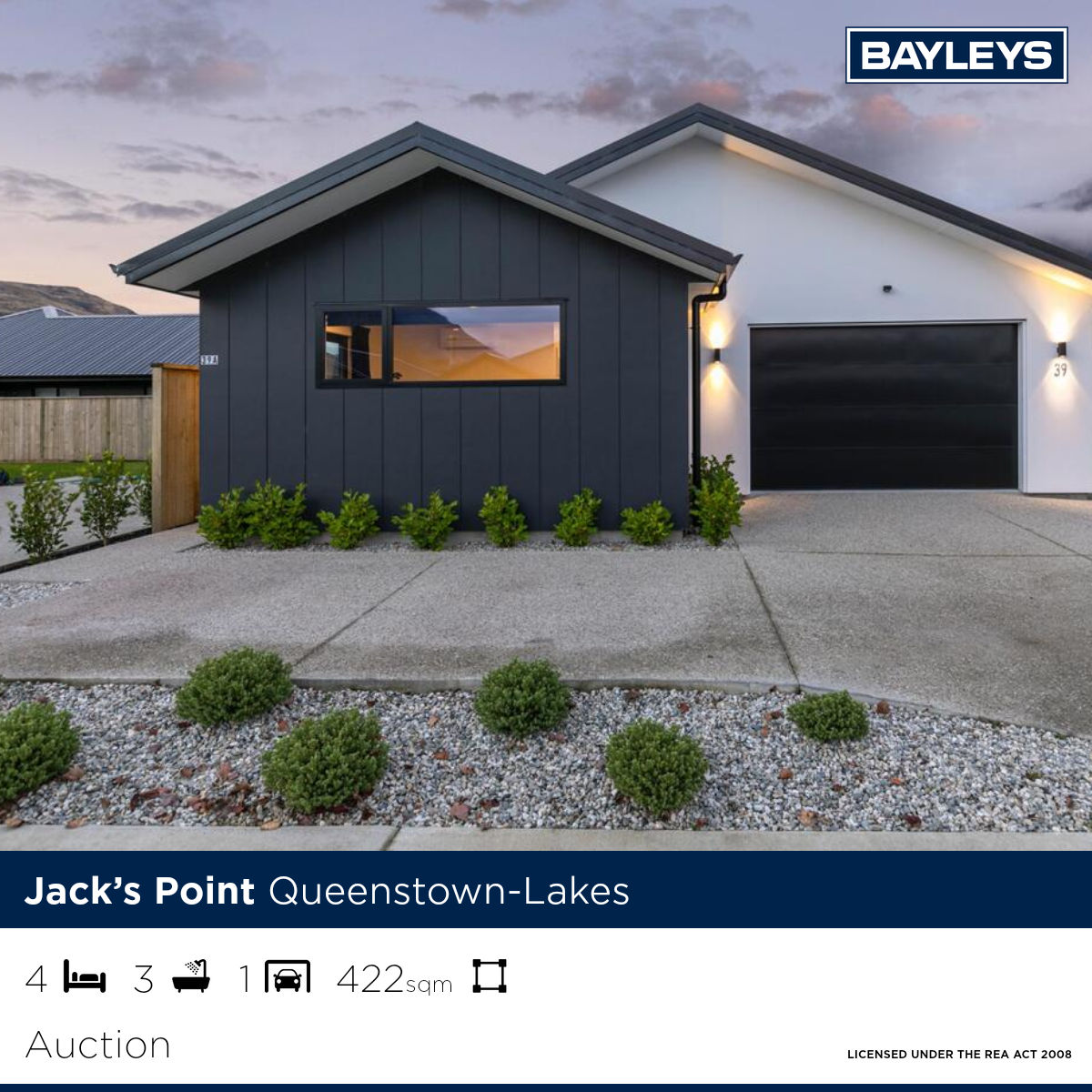 Bayleys Queenstown Facebook ad from Jul 5, 2026