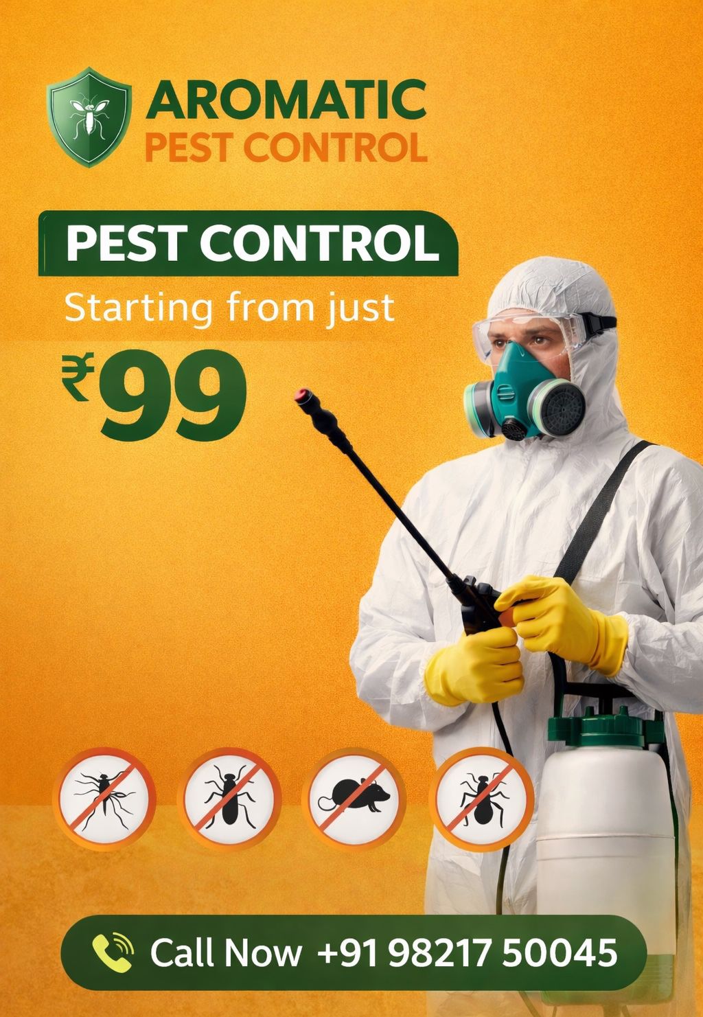 Zustark pest services Facebook ad from Feb 21, 2026