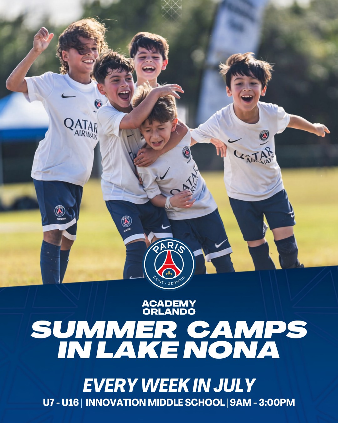 Paris Saint-Germain Academy Orlando Facebook ad