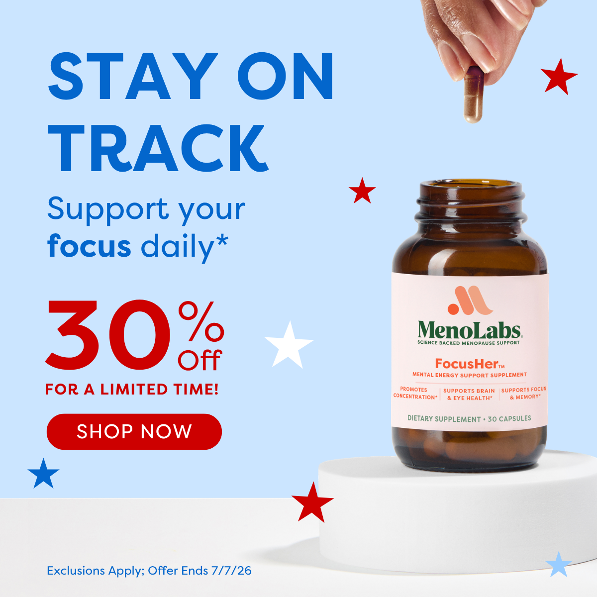 MenoLabs Facebook ad