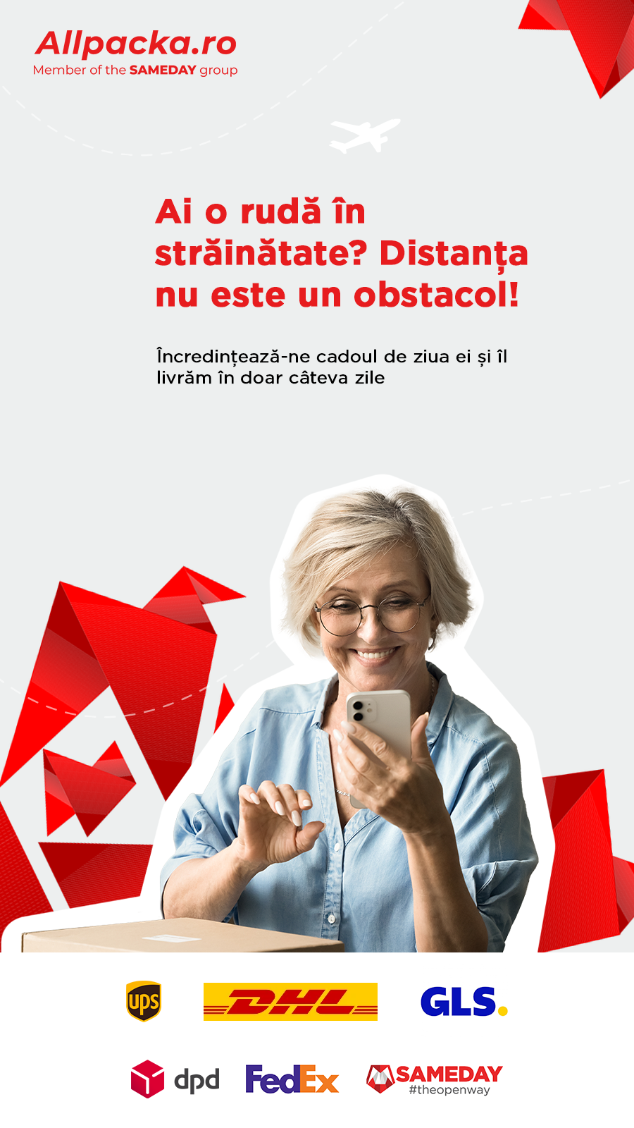 Allpacka.ro Facebook ad