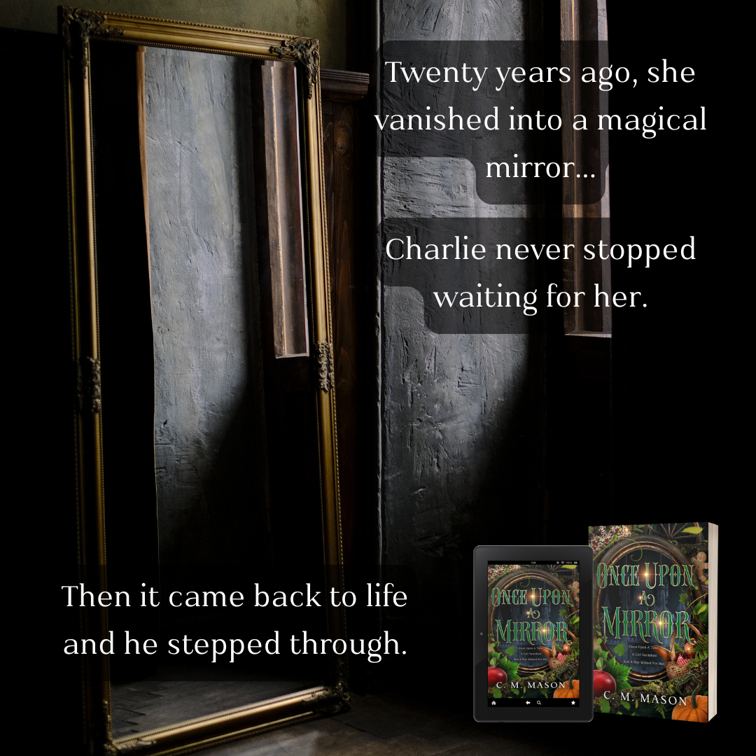 C. M. Mason - Author Facebook ad: He waited by the mirror for twenty years to finally.