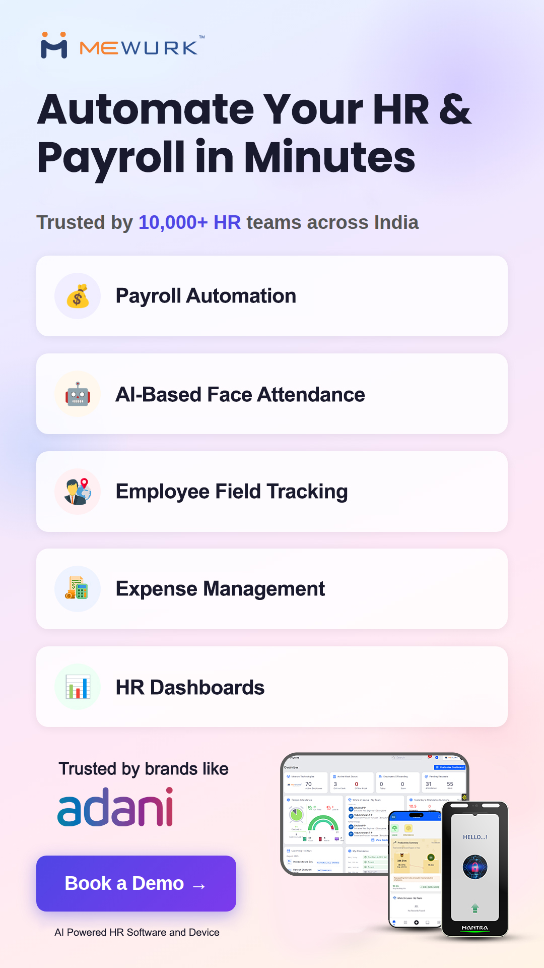 Mewurk Technologies Facebook ad from Mar 19, 2026