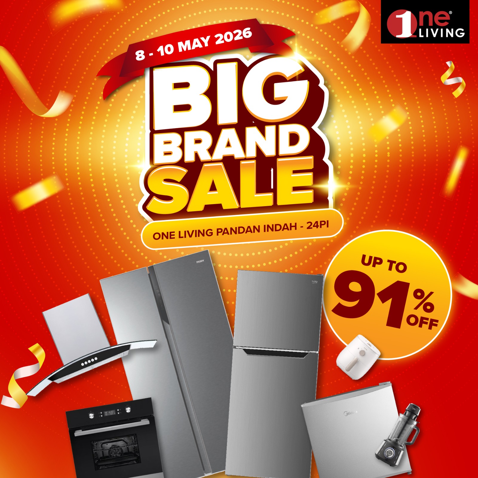 One Living Malaysia Facebook ad: Great cooking starts with great appliances!