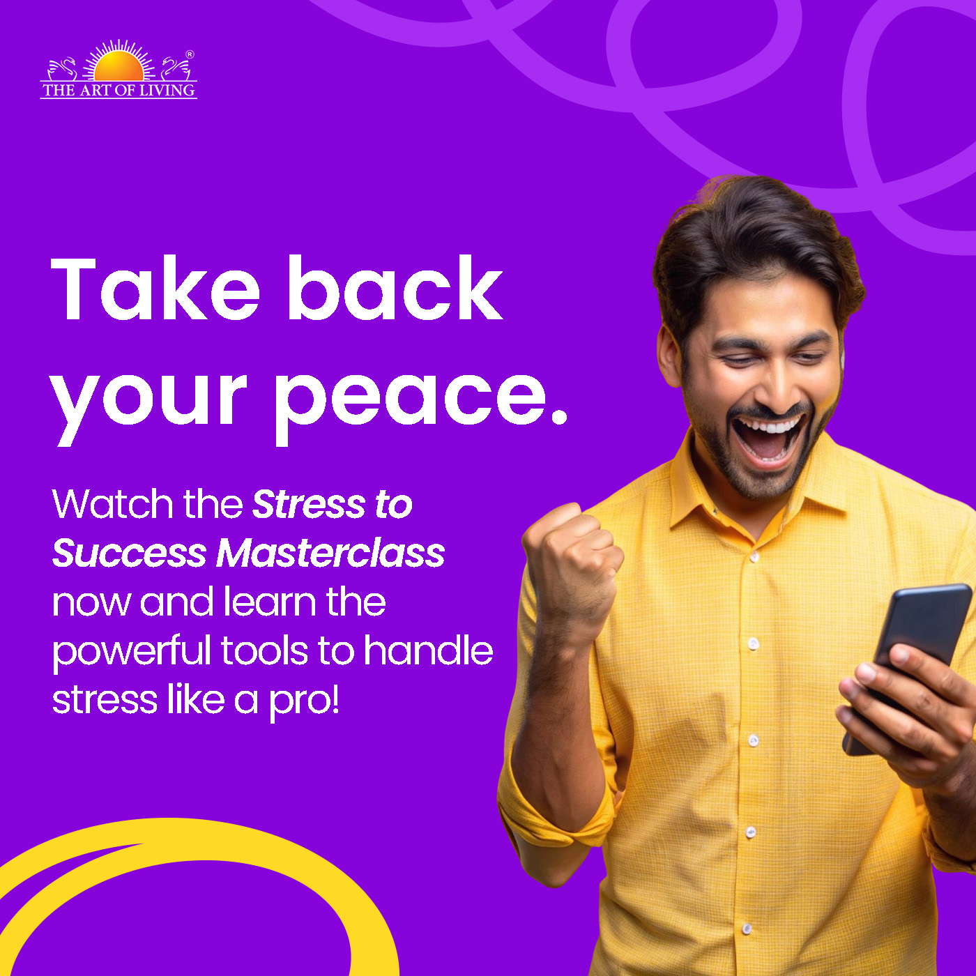 The Art of Living Facebook ad