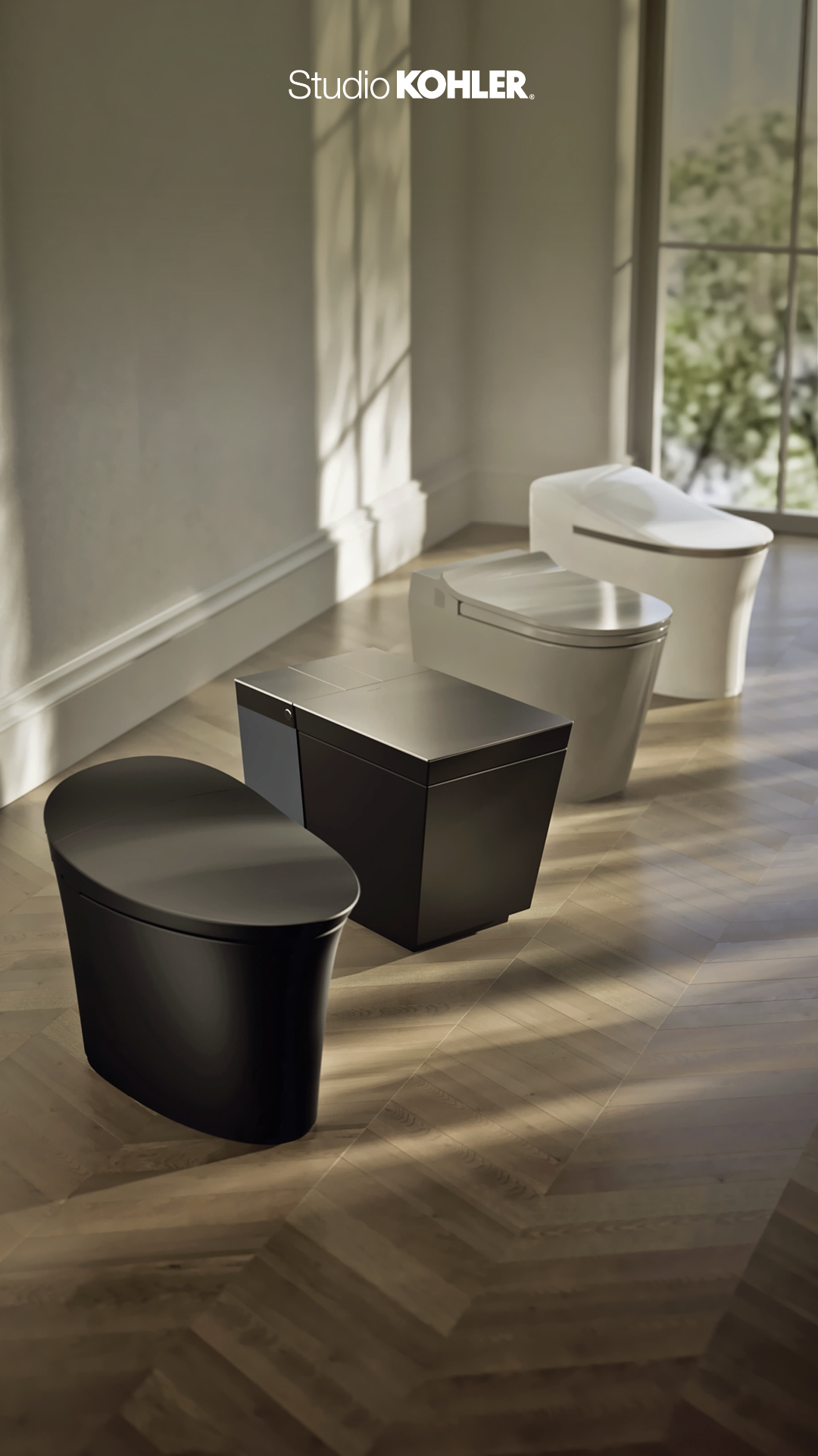 Studio KOHLER Facebook ad: Specify Smart Toilets With Ease