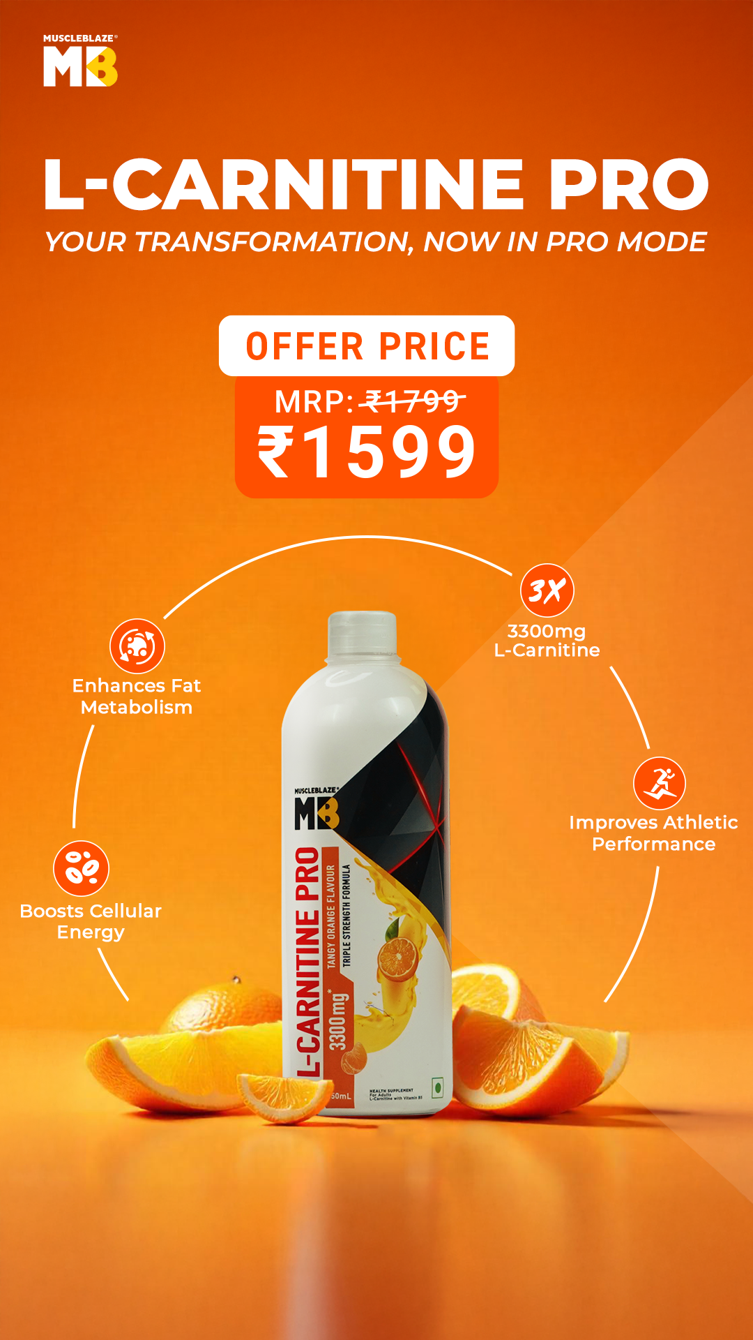 MuscleBlaze Facebook ad