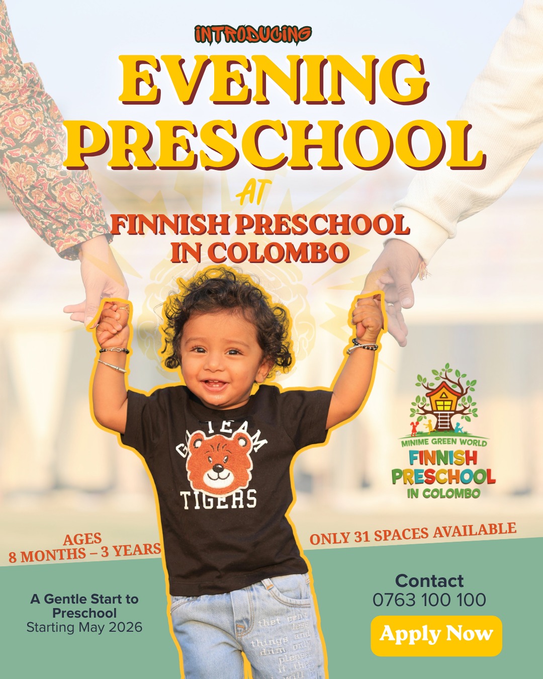 Finnish Preschool in Colombo Facebook ad: Introducing Evening Preschool at Finnish Preschool Colombo