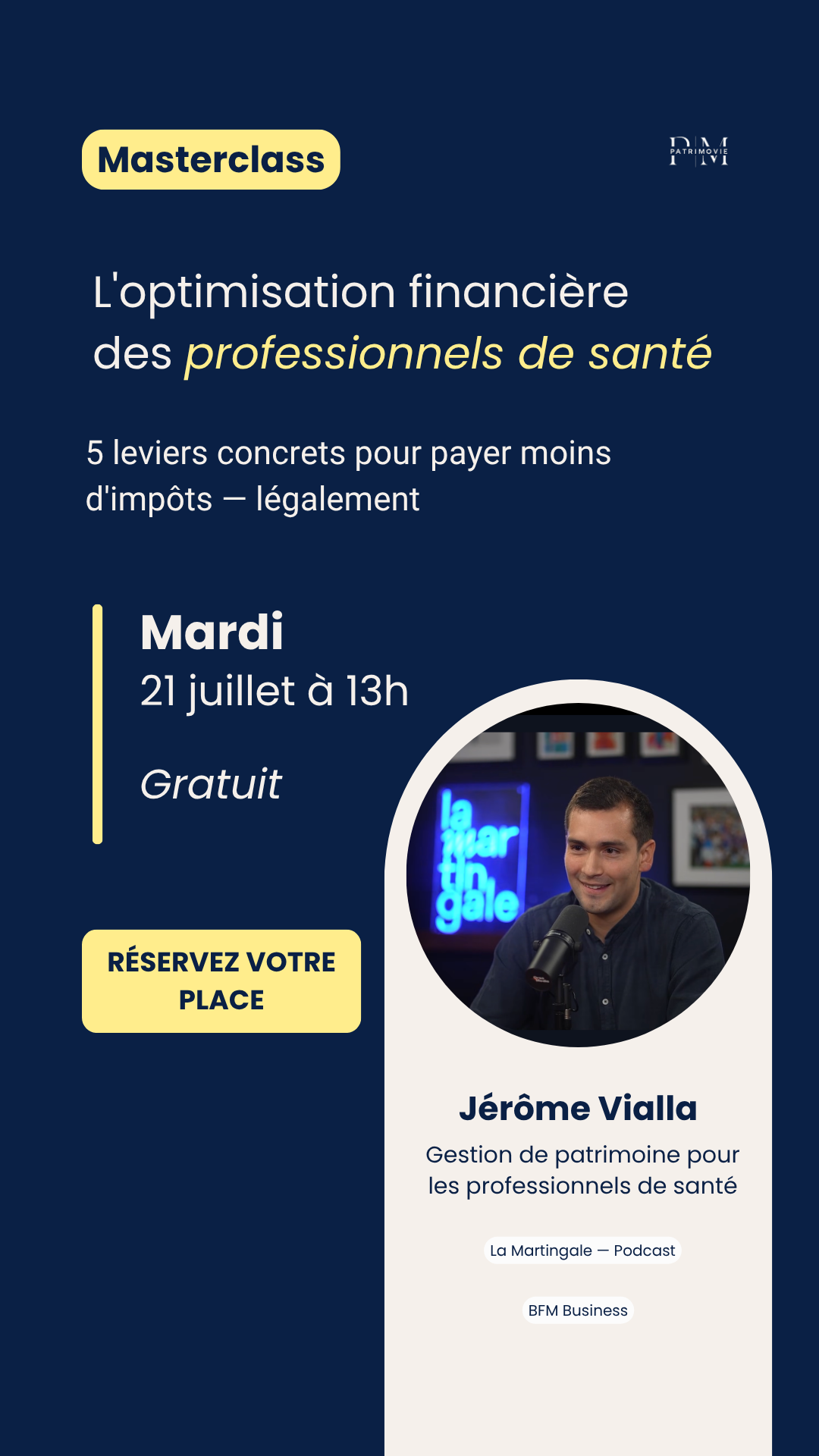 Patrimovie Facebook ad: Inscrivez-vous gratuitement