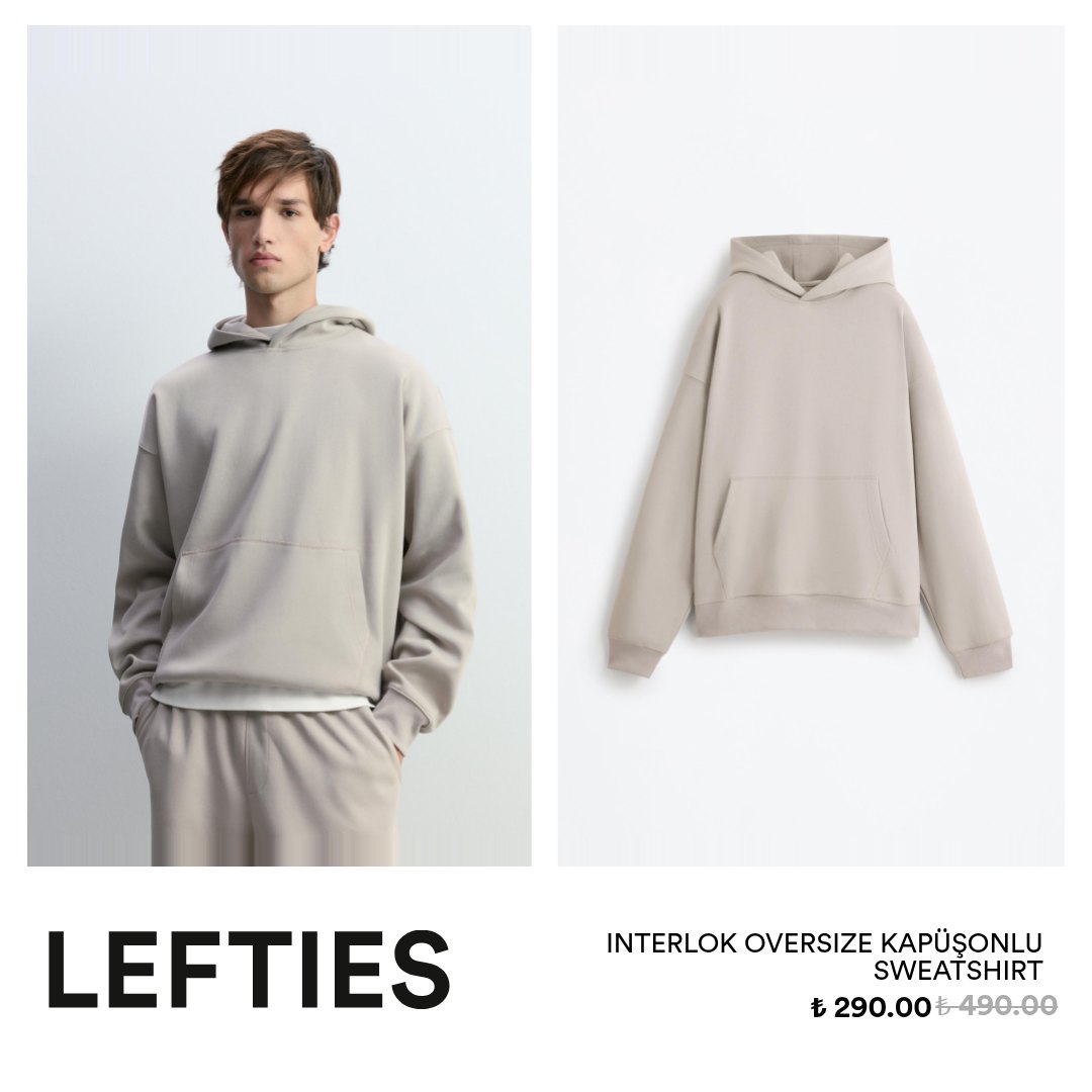 Lefties Facebook ad: Günlük kullanım için rahat ve modern parçalar.