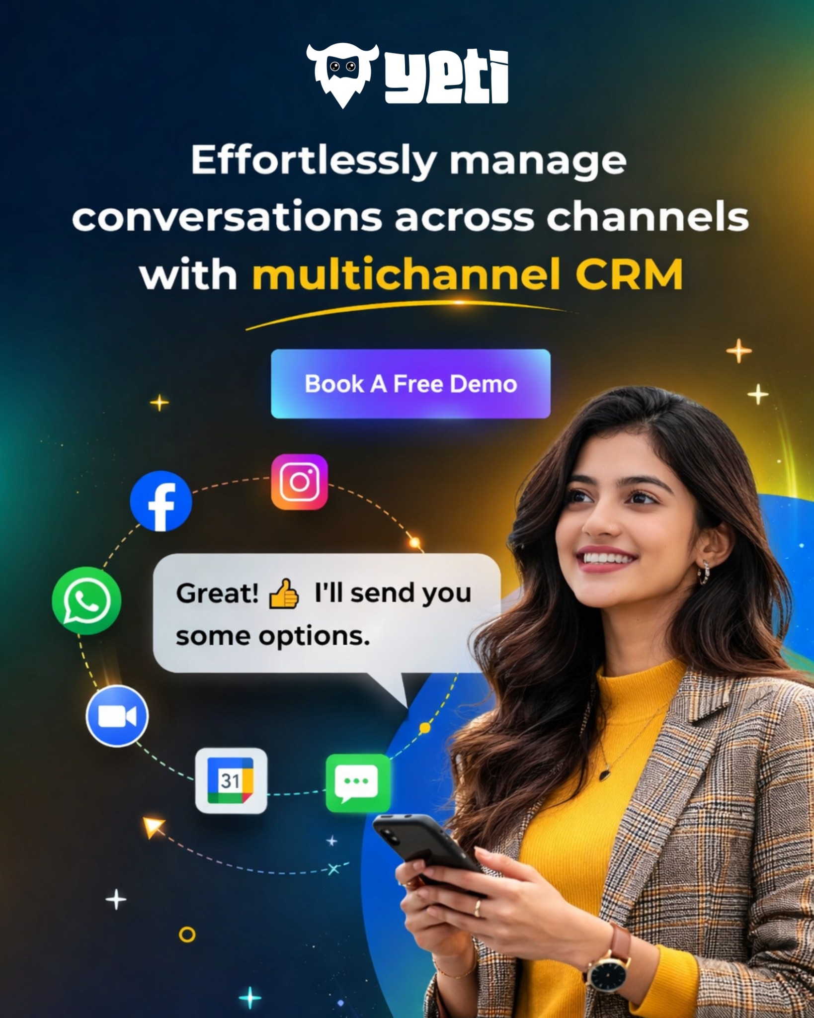 Yeti - Social Media Automation Tool Facebook ad: Limited Time Deal: From first Hi to final…