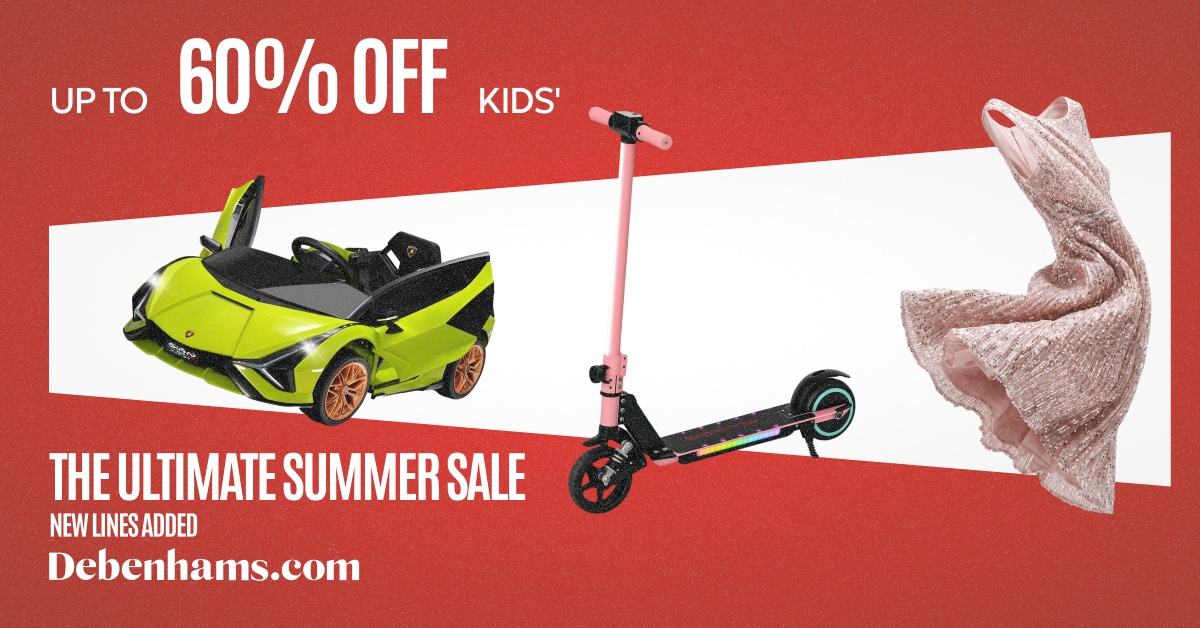 Debenhams.com Facebook ad