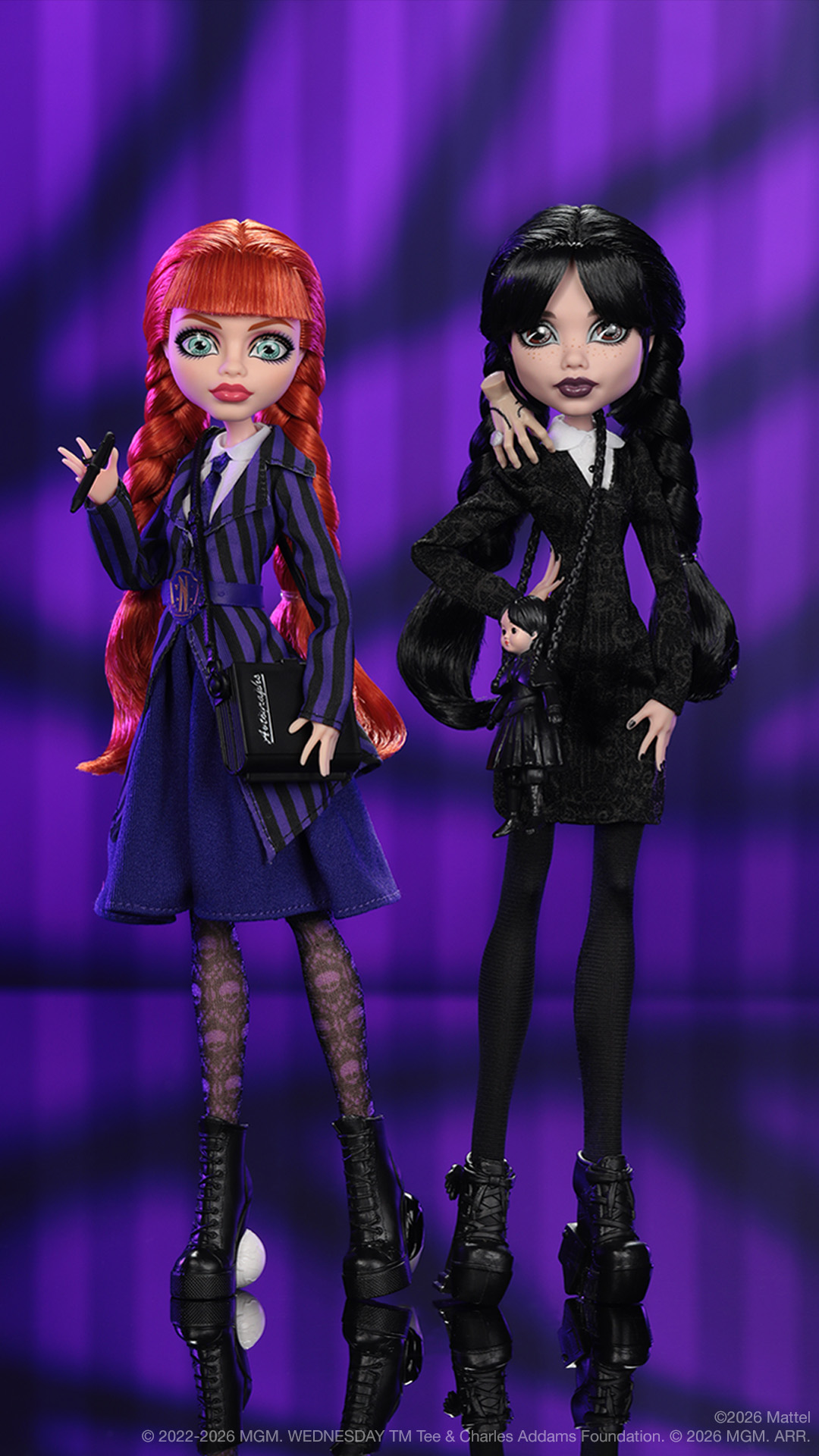 Monster High Facebook ad: Wednesday Addams + Agnes DeMille dolls are here to haunt!