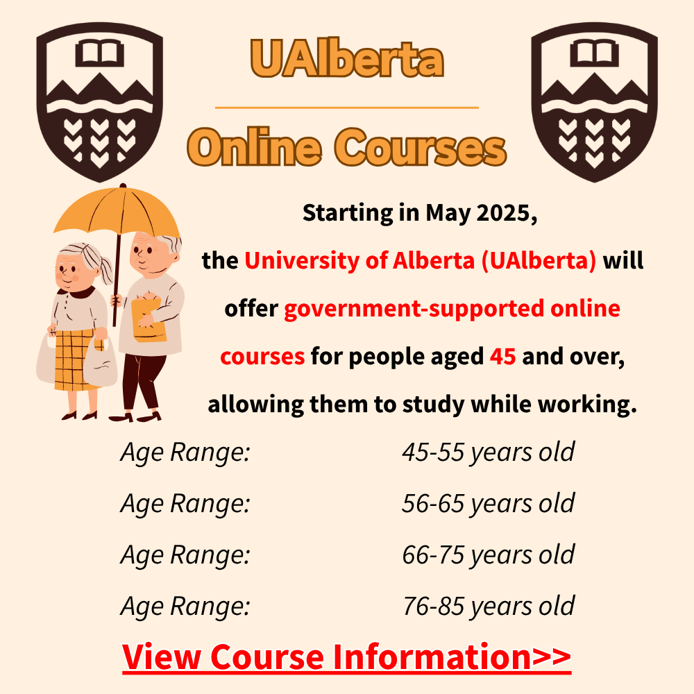 Adult Learning Guide Facebook ad: University of Alberta Online Course Guide: Flexible…