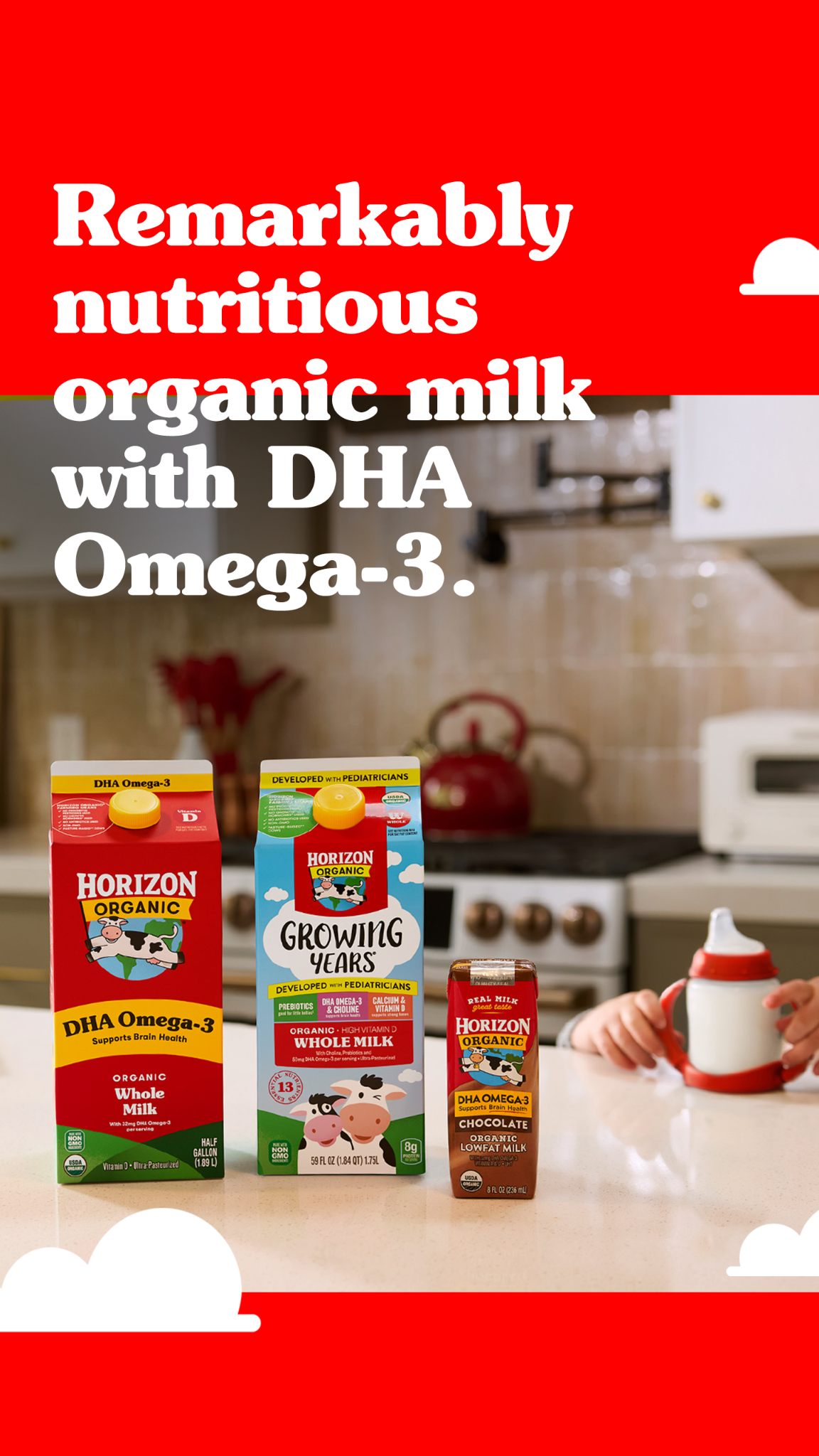 Horizon Organic Facebook ad from Feb 16, 2026