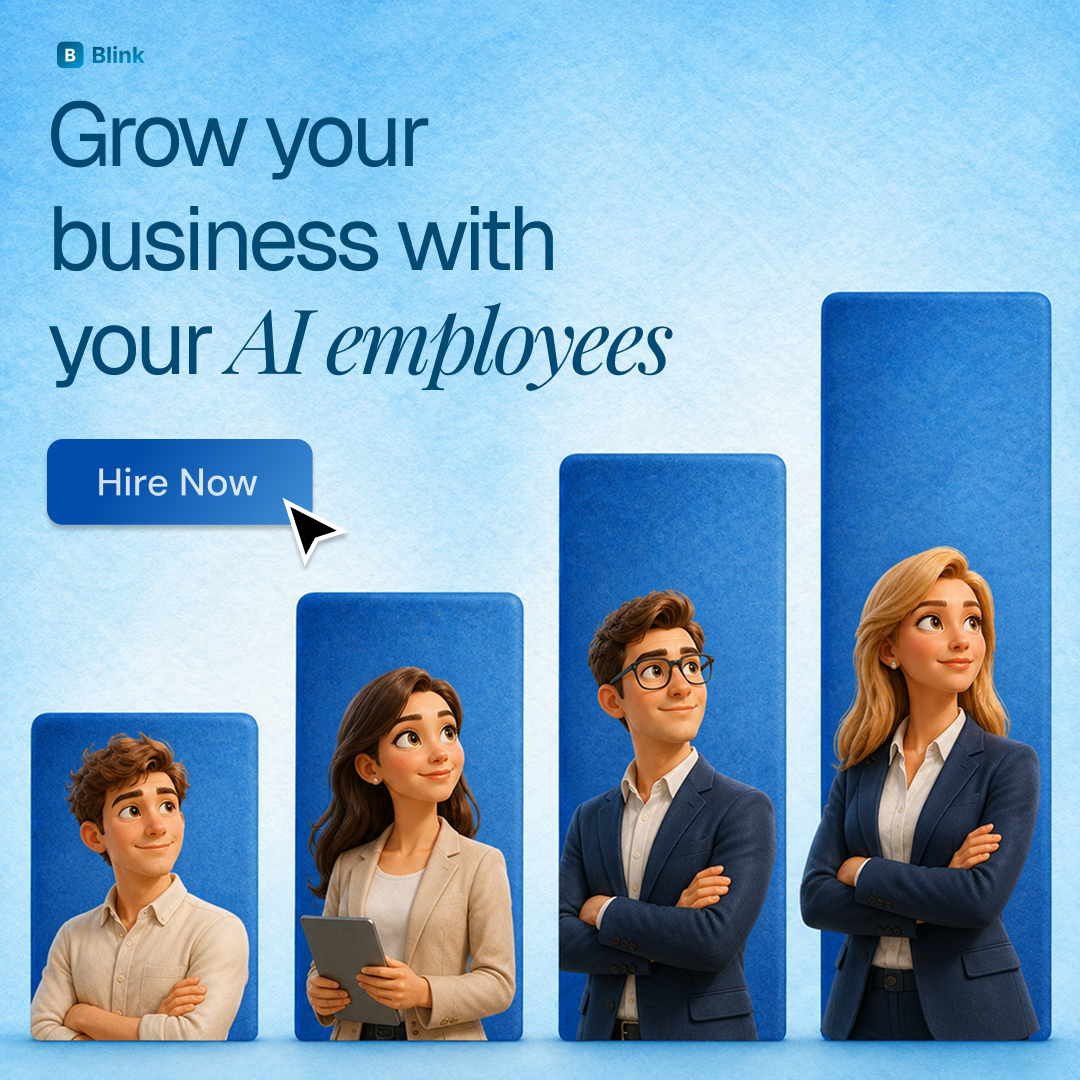 Blink.new Facebook ad: Unlock Growth With AI Employees