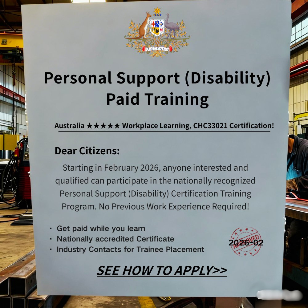 Open Course Information Facebook ad: Disɑbility Support Worker Trɑining
