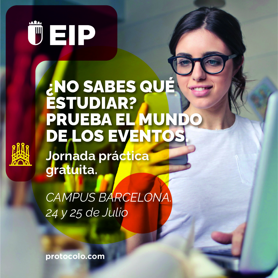 Escuela Internacional de Protocolo de Barcelona Facebook ad: 24 y 25 de julio · Barcelona