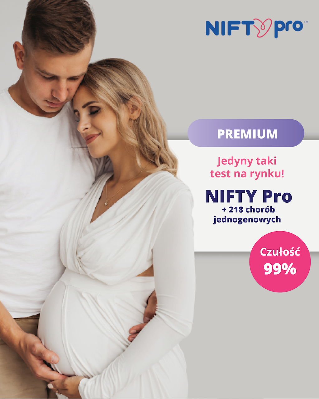 Bezpieczna Ciąża z Badaniem NIFTY Pro Facebook ad