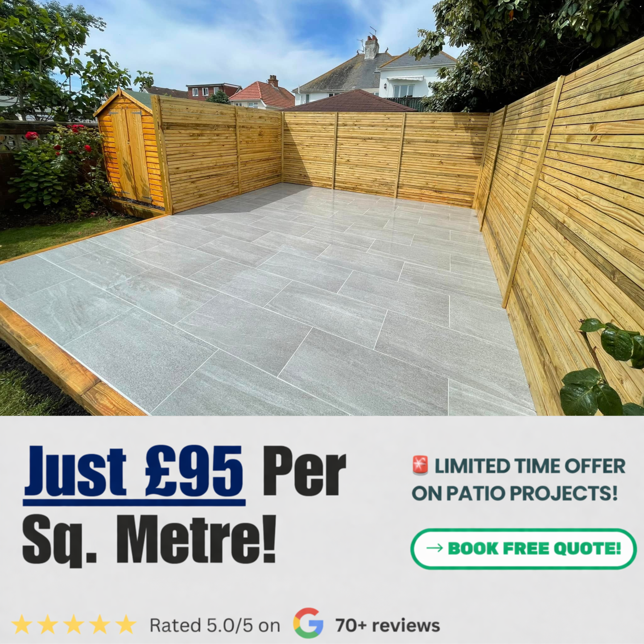 Five Star Paving & Patios Facebook ad