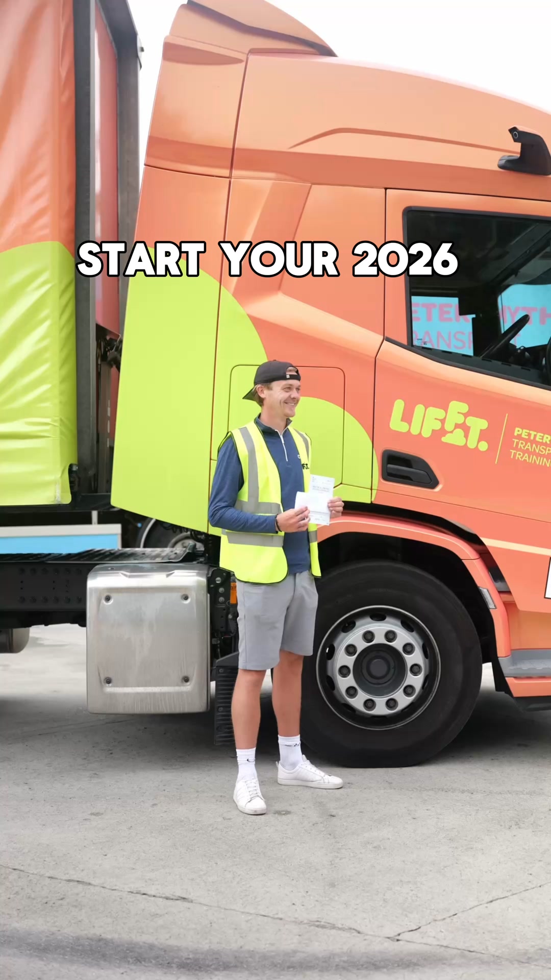 Lifft Facebook ad: The smarter way to start HGV training