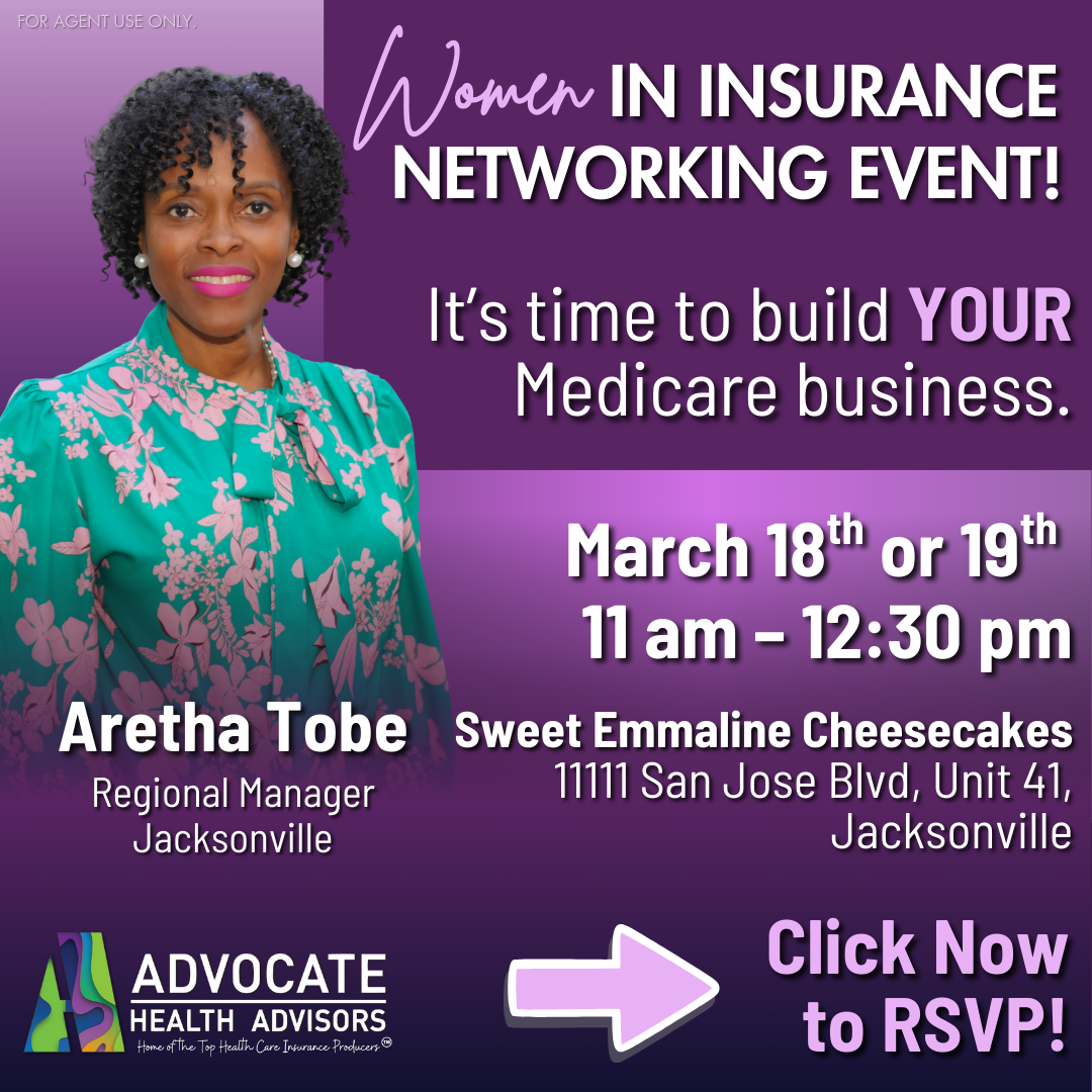 Advocate Health Advisors Facebook ad: Join us for a special Women In Insurance Networking event!