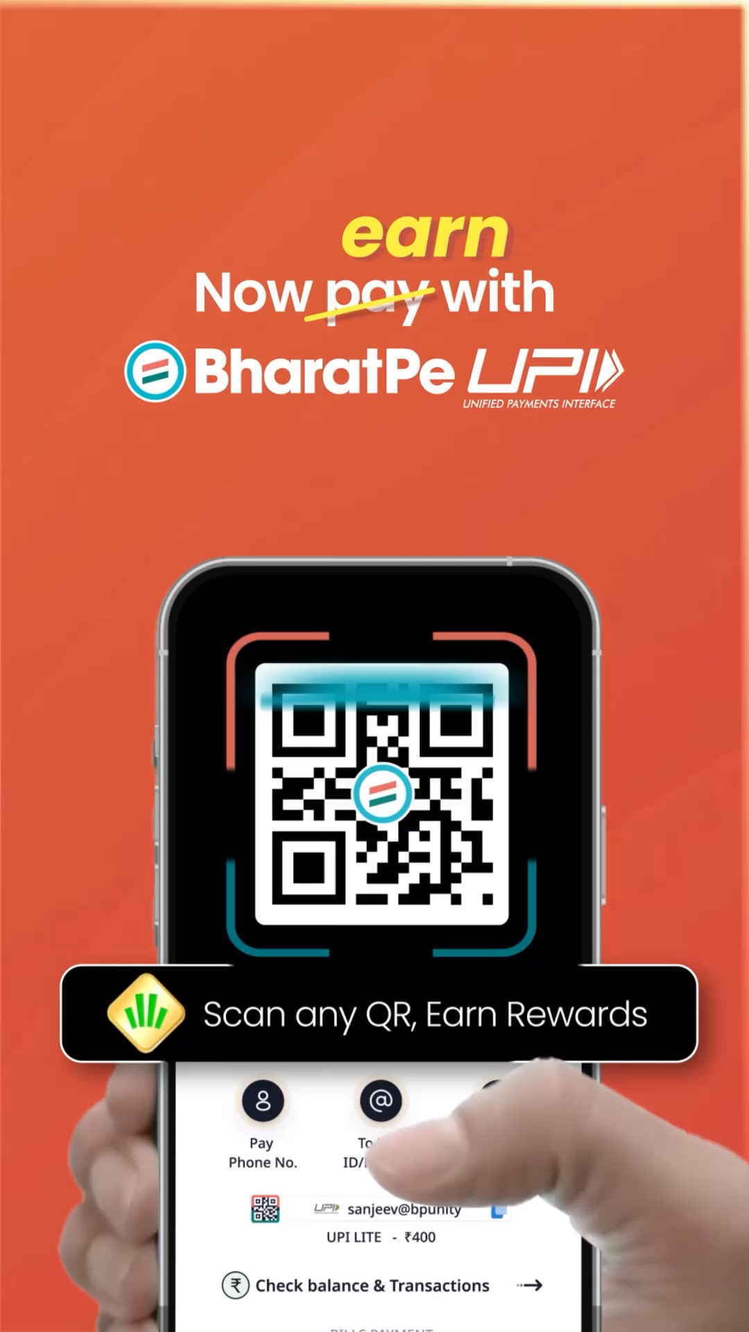 BharatPe Facebook ad: Scratch cards Real rewards