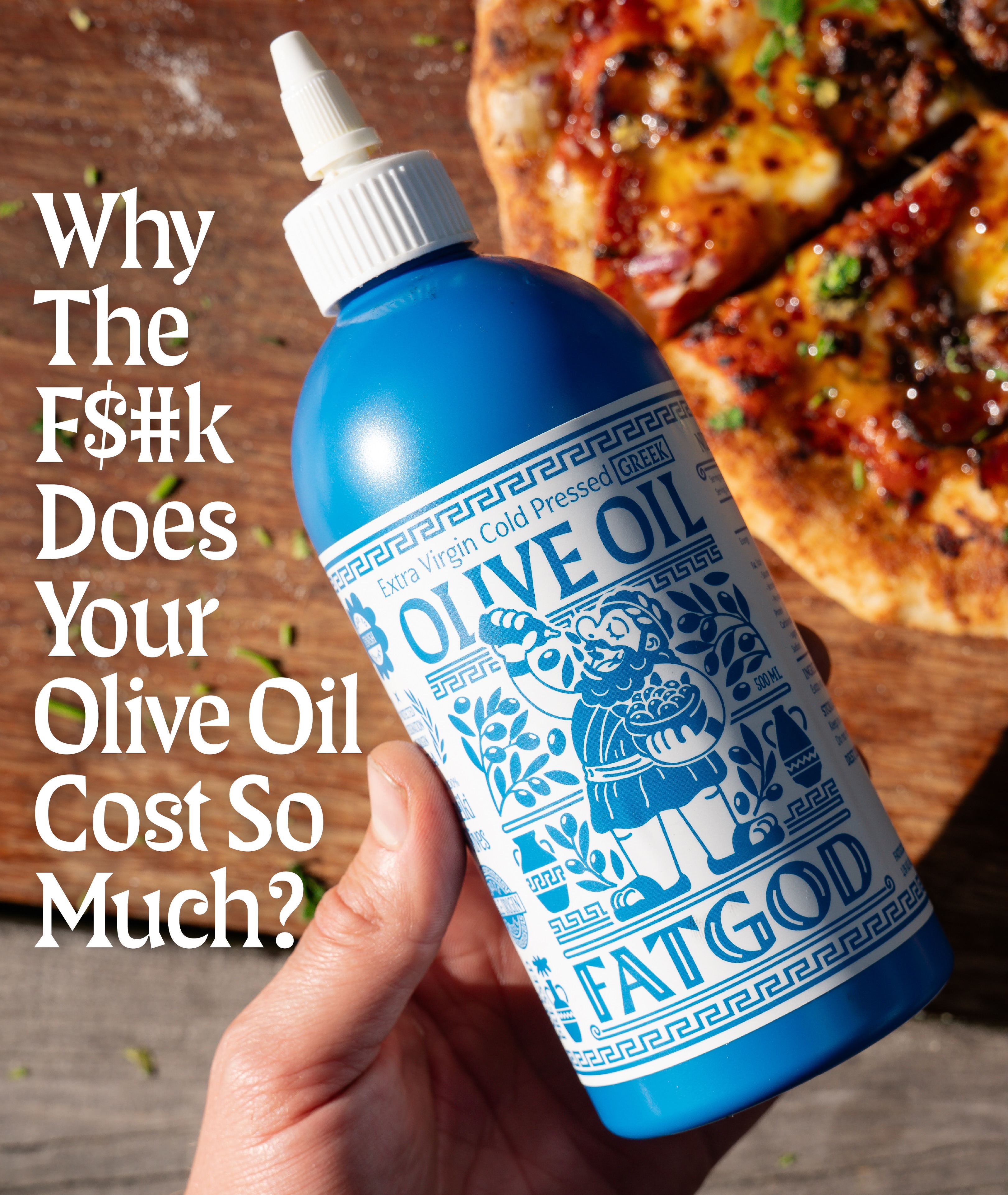 Fat God Facebook ad: Why does our olive oil cost more?