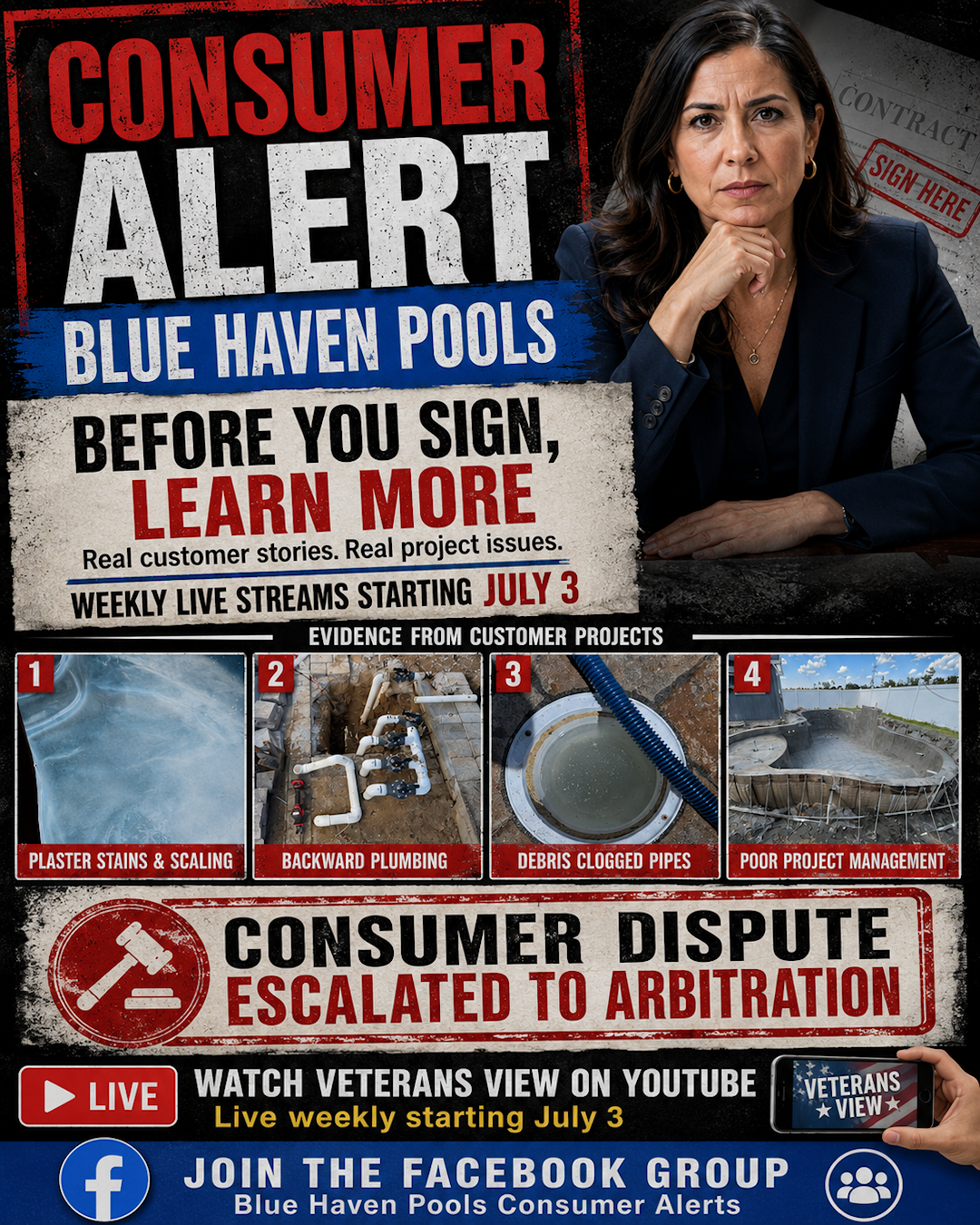 Consumer Alert - Blue Haven Pools Panama City Facebook ad: CONSUMER ALERT: Blue Haven Pools customer files for…