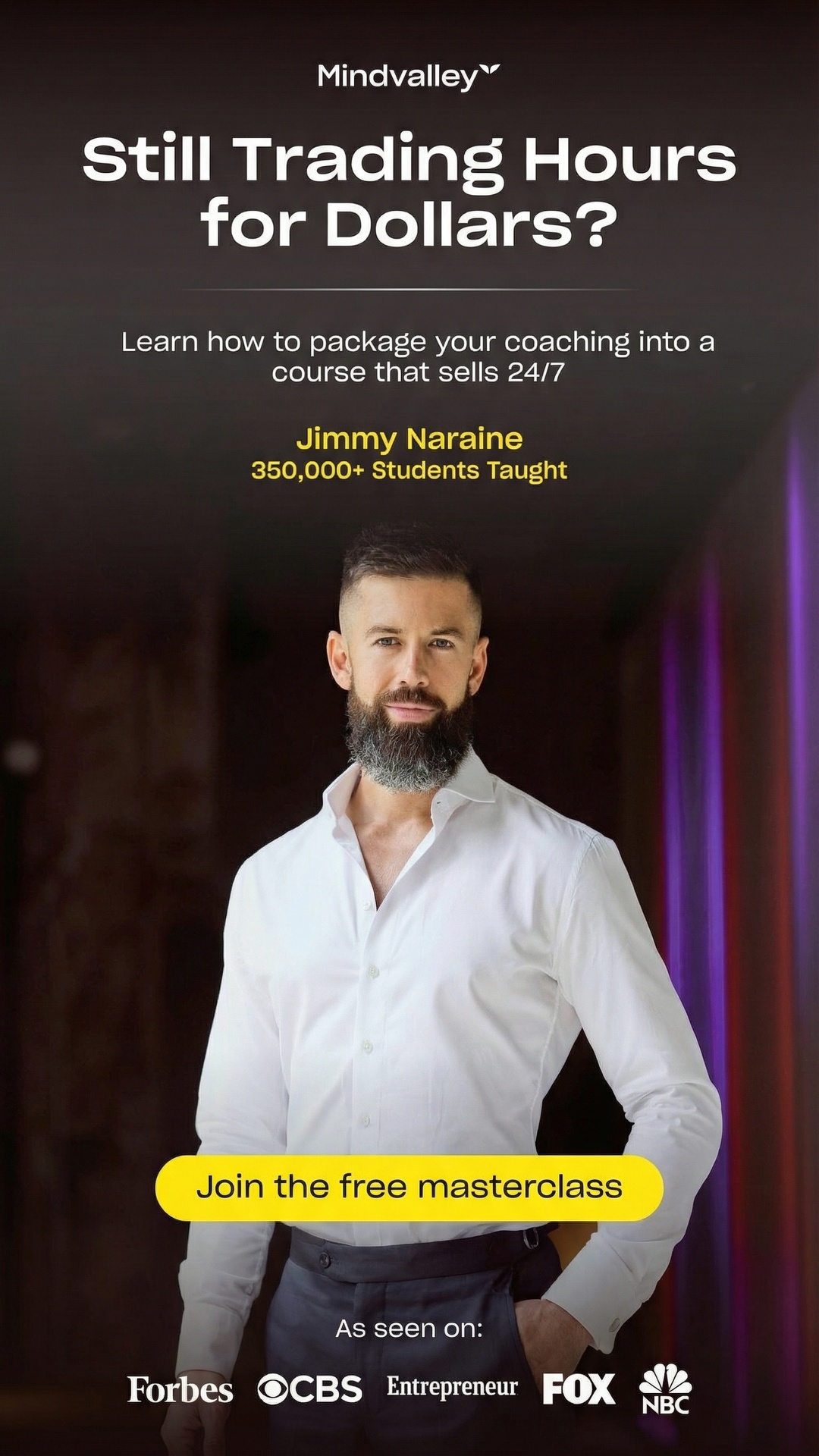 Mindvalley Facebook ad from Mar 9, 2026