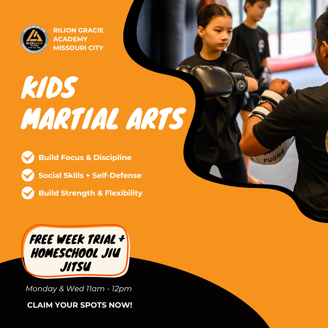 Rilion Gracie Jiu Jitsu Academy Missouri City - TX Facebook ad: Build Skills and Friendships at Rilion Gracie!