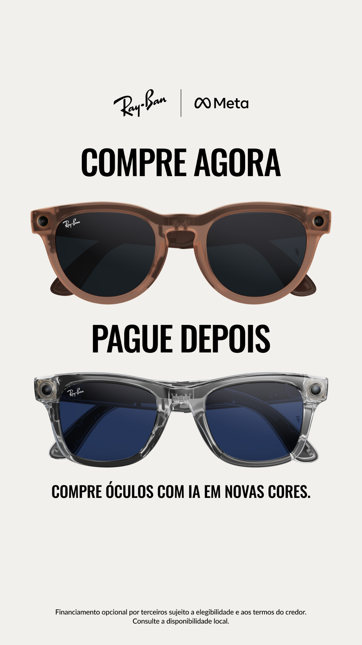 Ray-Ban Meta Facebook ad