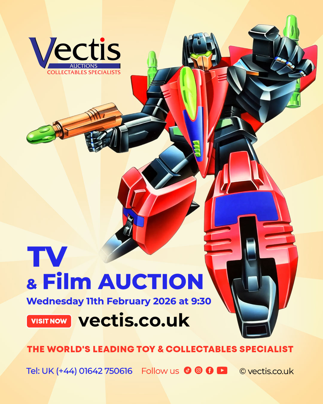Vectis Toy and Collectables Auctions Facebook ad: Vectis Auctions | TV & Film