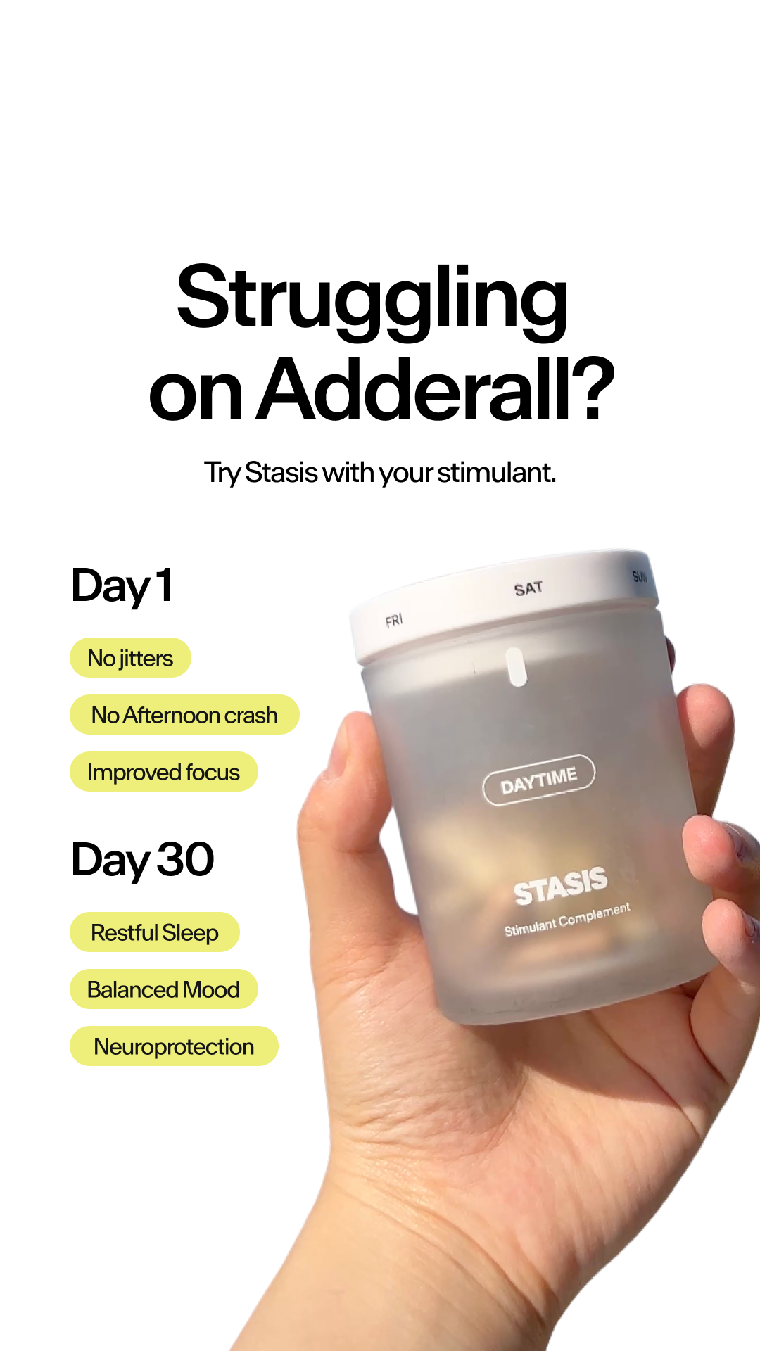 Stasis Facebook ad