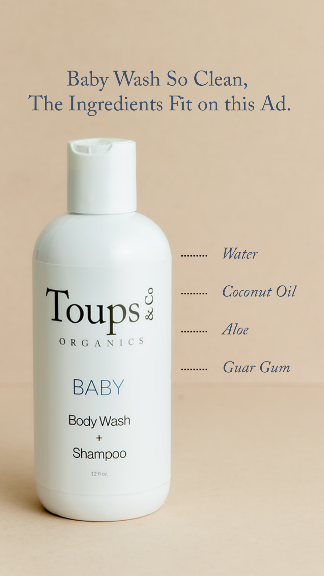 Toups and Co Organics Facebook ad