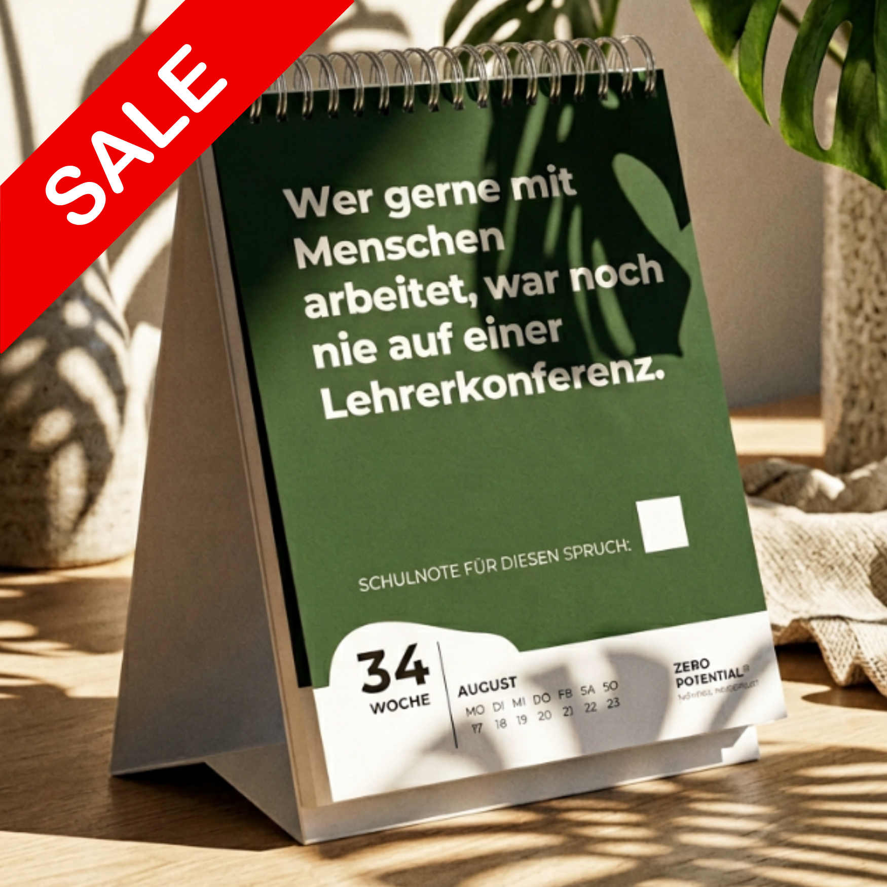 Zero Potential Facebook ad: Demotivierender Lehrerkalender - Schuljahr 2026/2027