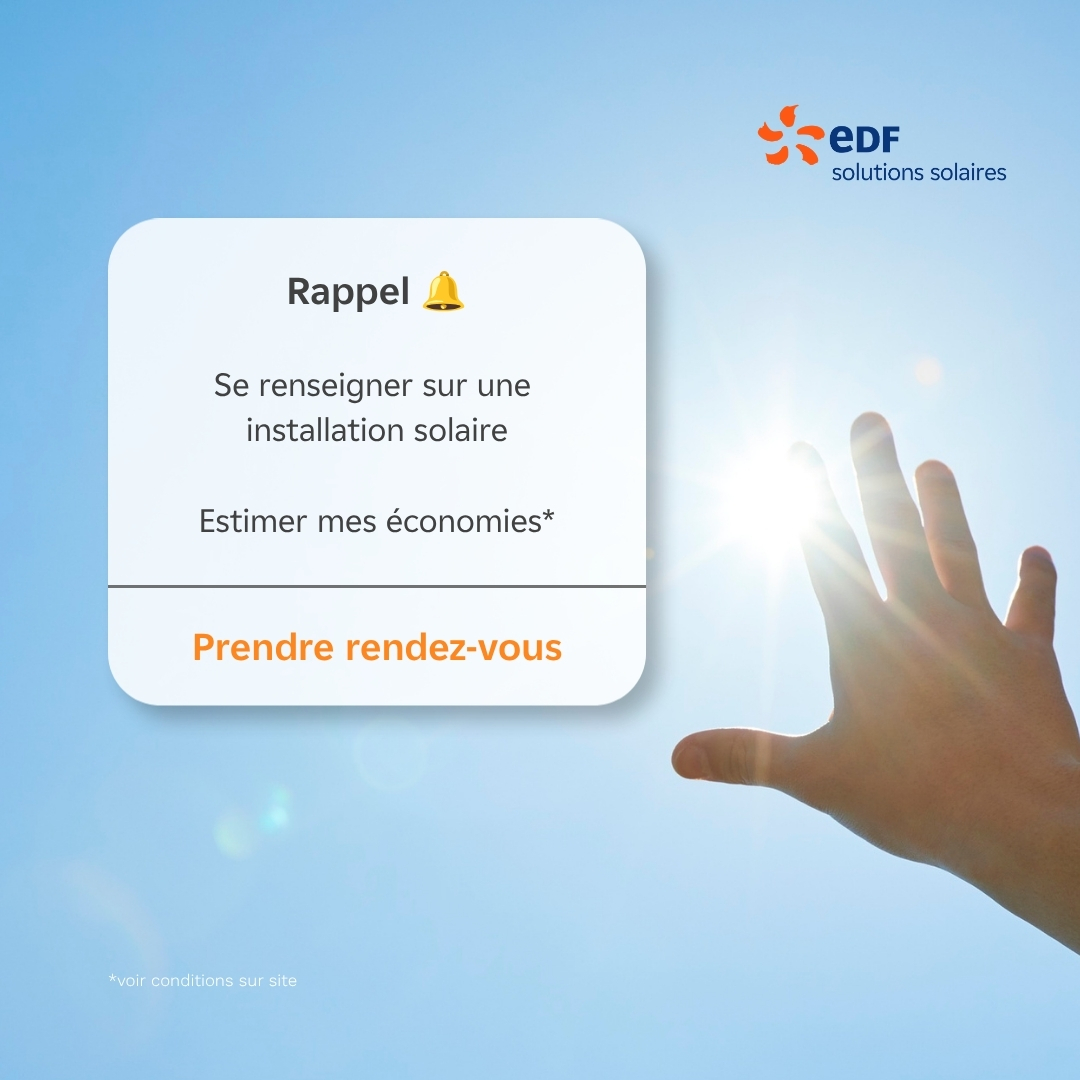 EDF solutions solaires Facebook ad