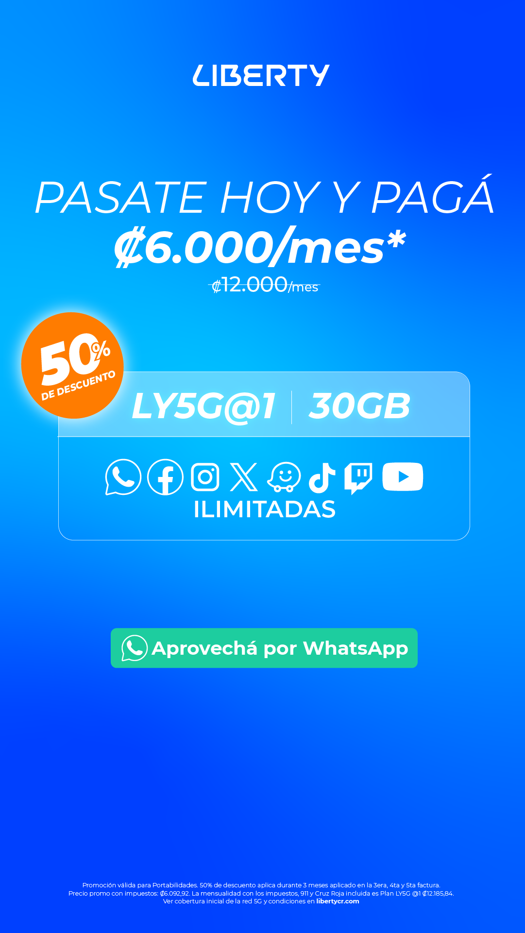Liberty Costa Rica Facebook ad from Jun 18, 2026