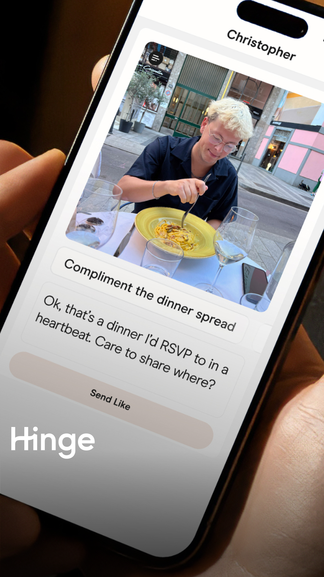 Hinge Facebook ad