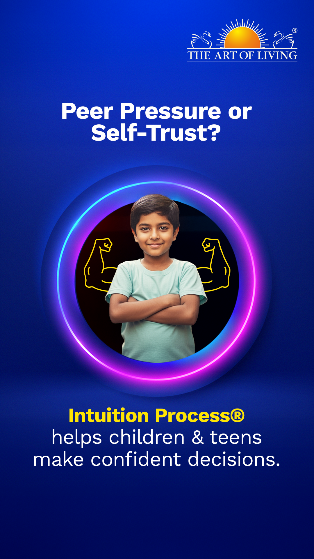 Children and Teens Programs, Live Demo - Art of Living Facebook ad