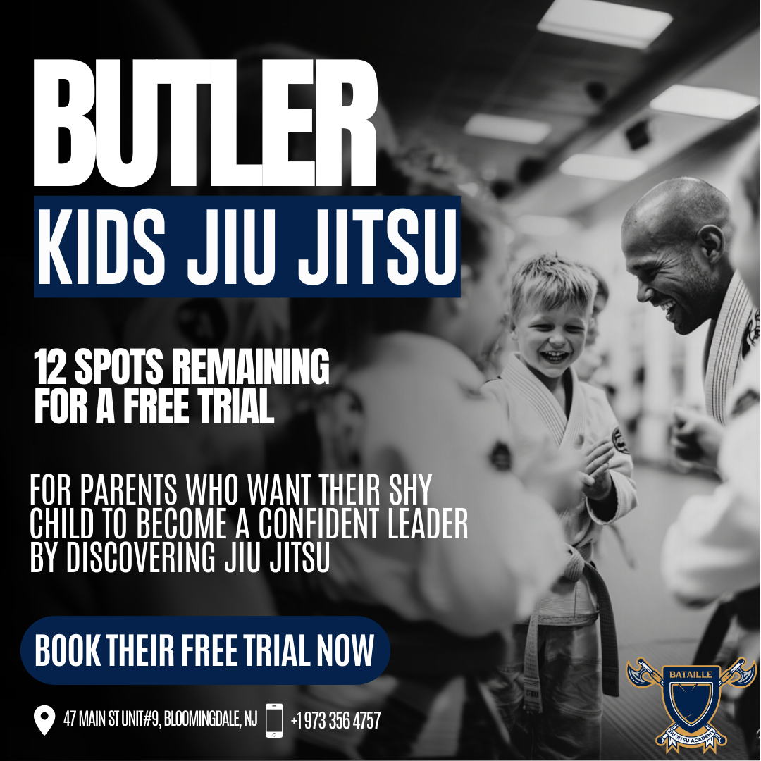 Bataille Jiu Jitsu Academy Facebook ad: BOOK THEIR FREE JIU JITSU TRIAL