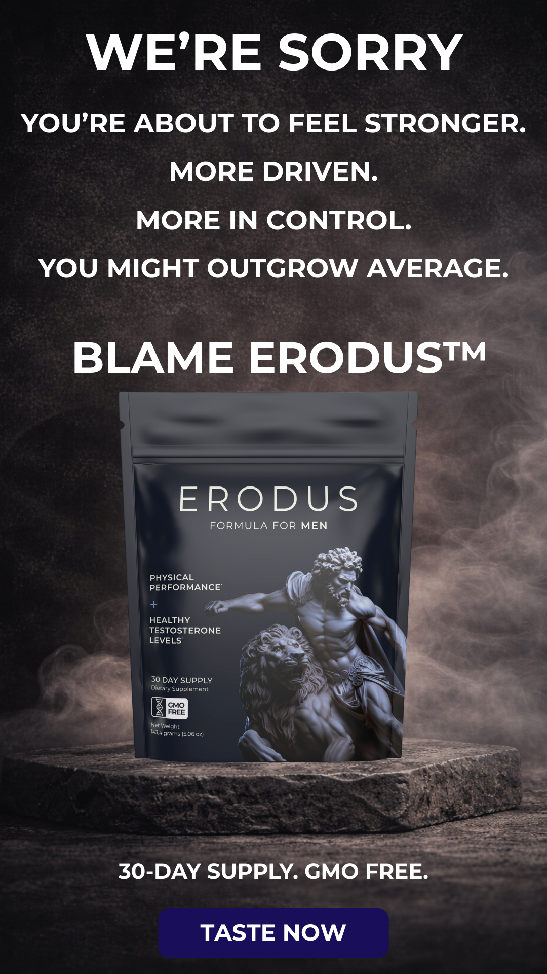 Erodus Formula For Men Facebook ad