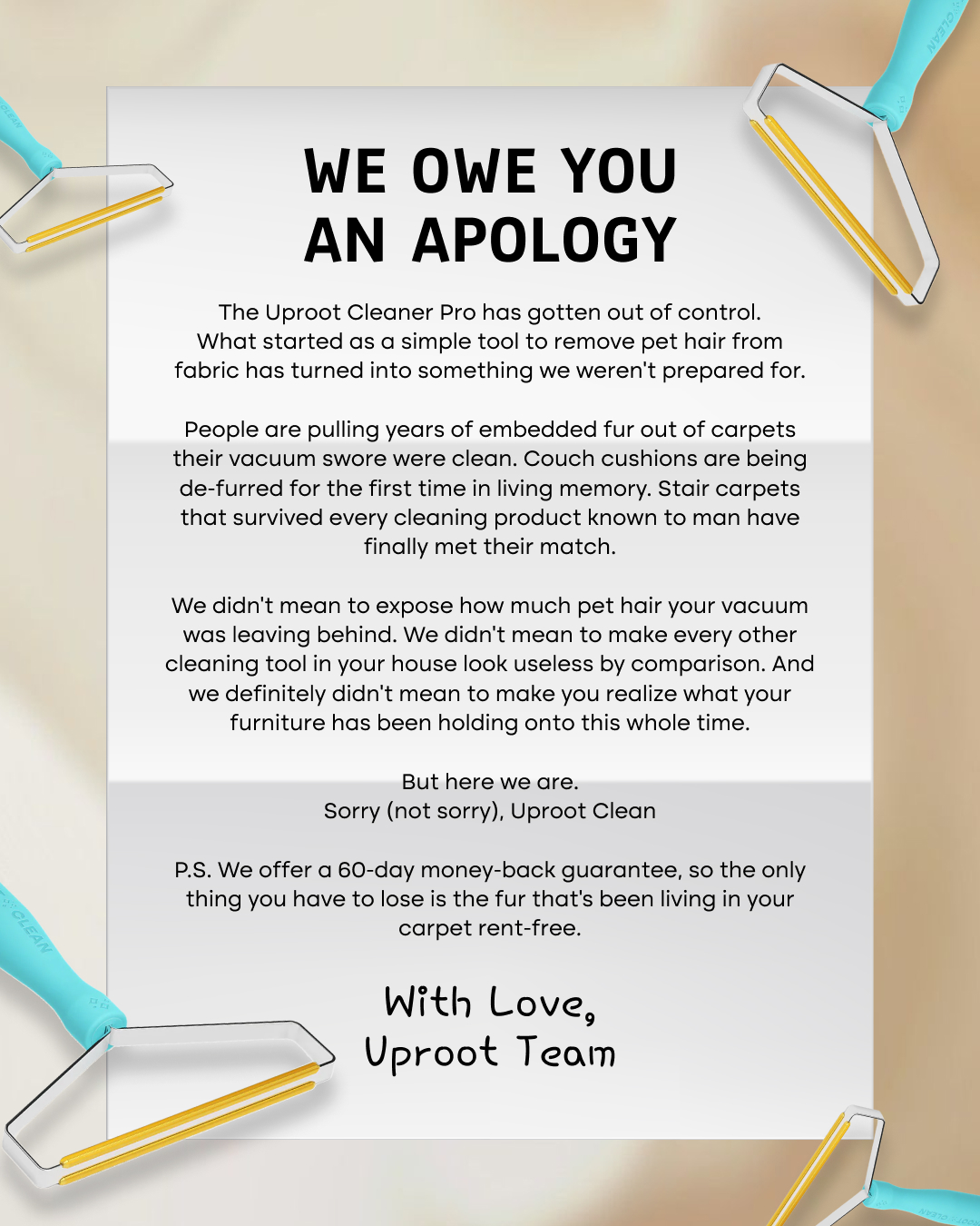 Uproot Clean Facebook ad